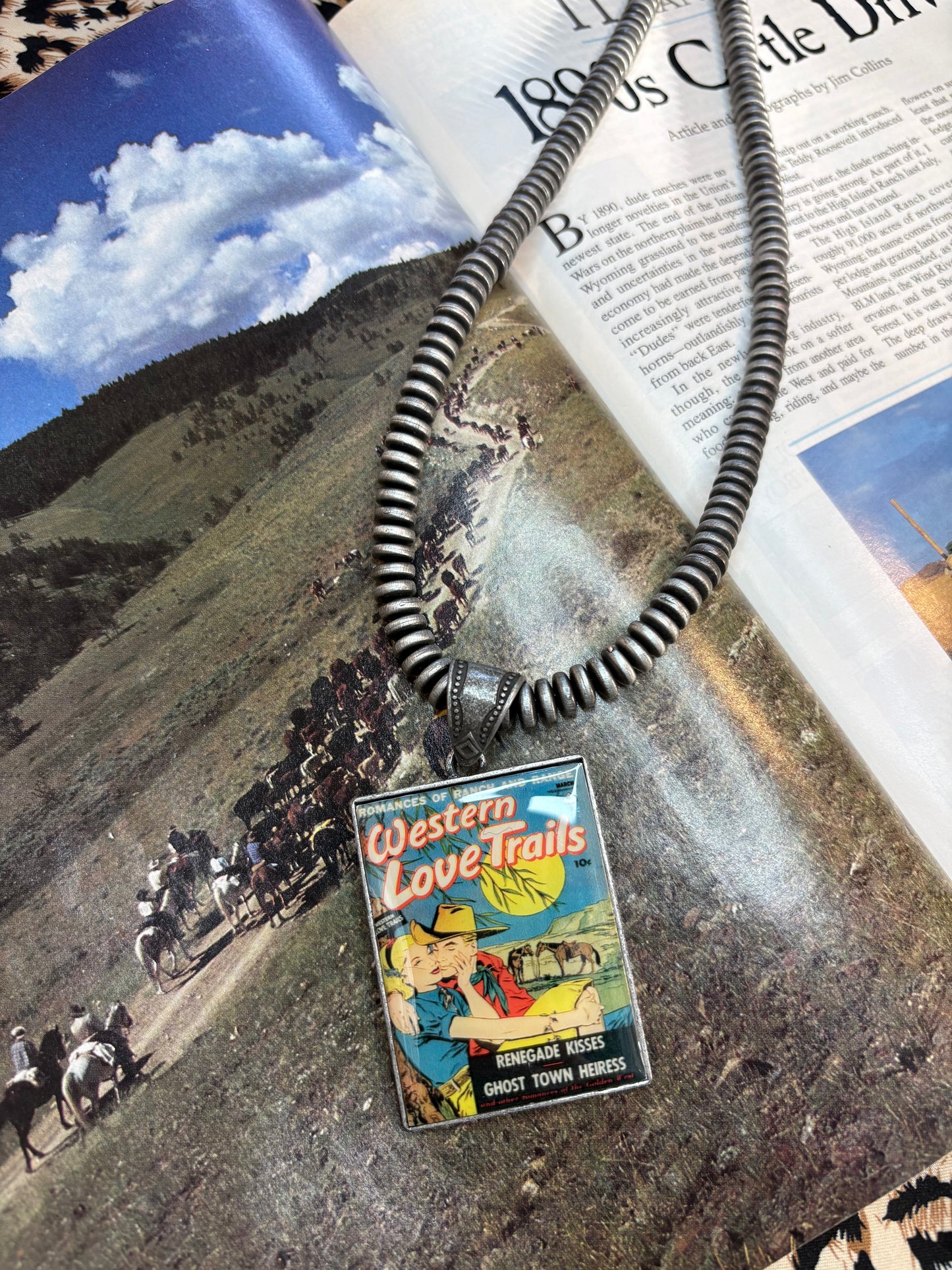 Western Love Pendant & Pearls