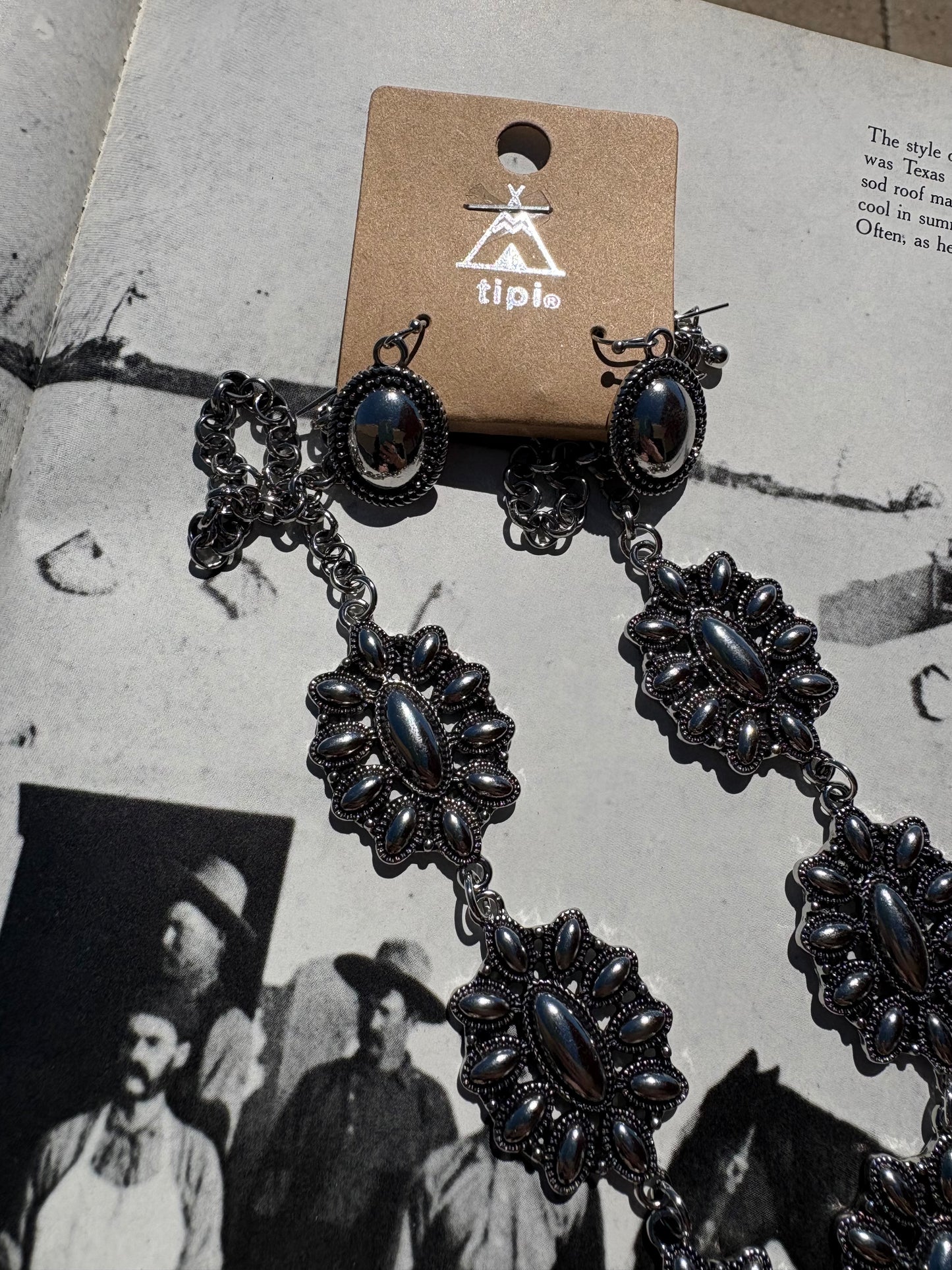 The Maysen Squash Blossom Necklace & Earrings