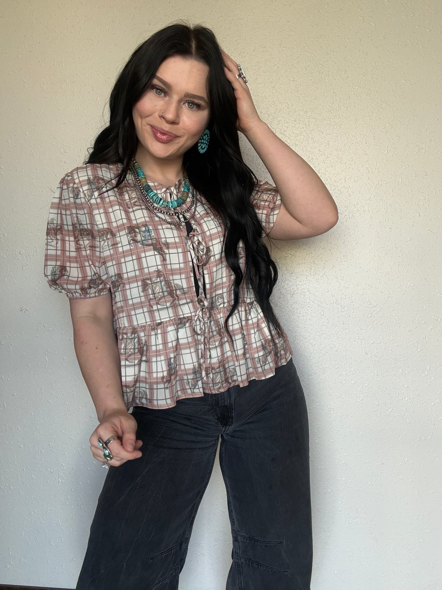 The Cowboy Gingham Top