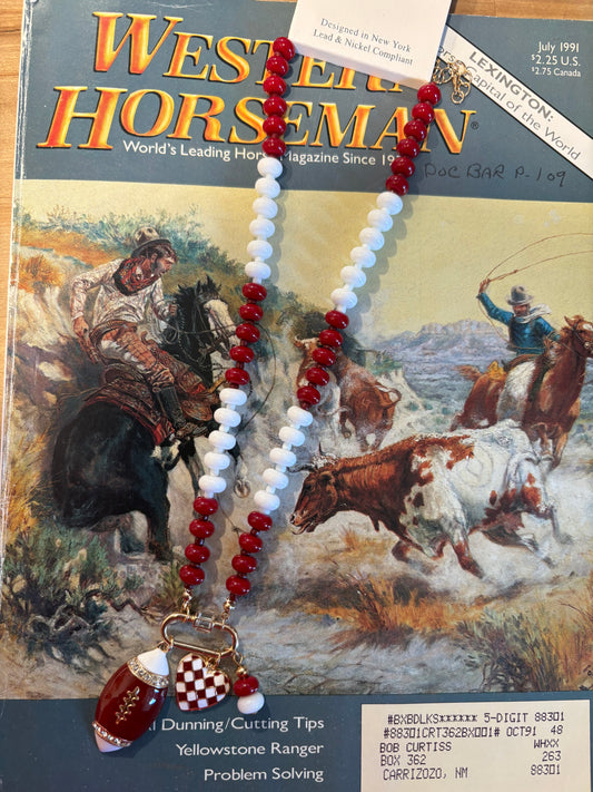 Football Charm Necklace