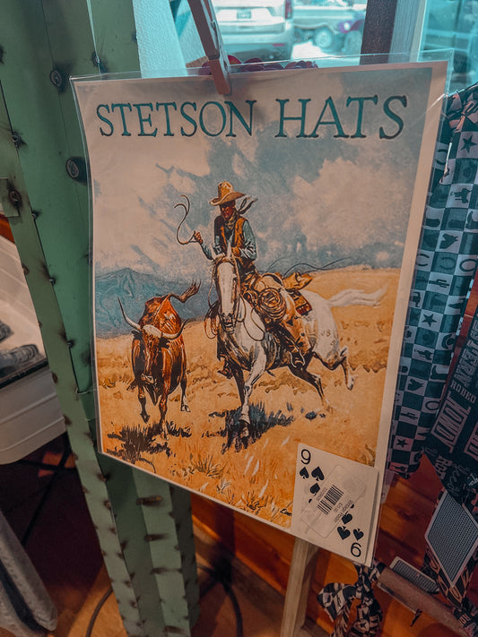 Stetson Hat Vintage Poster