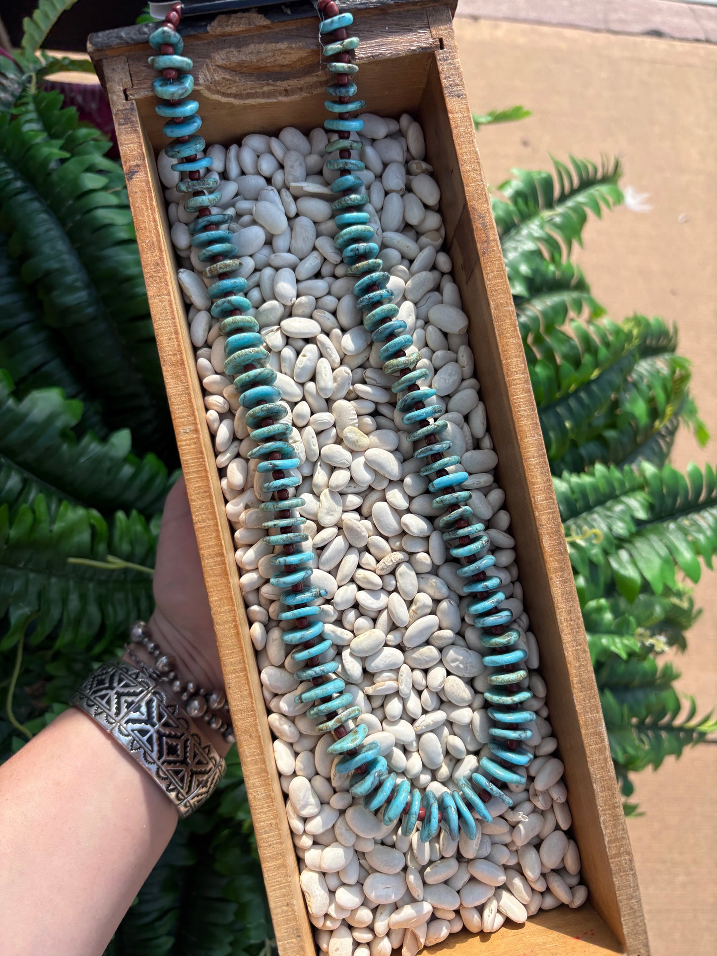 Chunky Faux Turquoise Necklace *Blue Turquoise