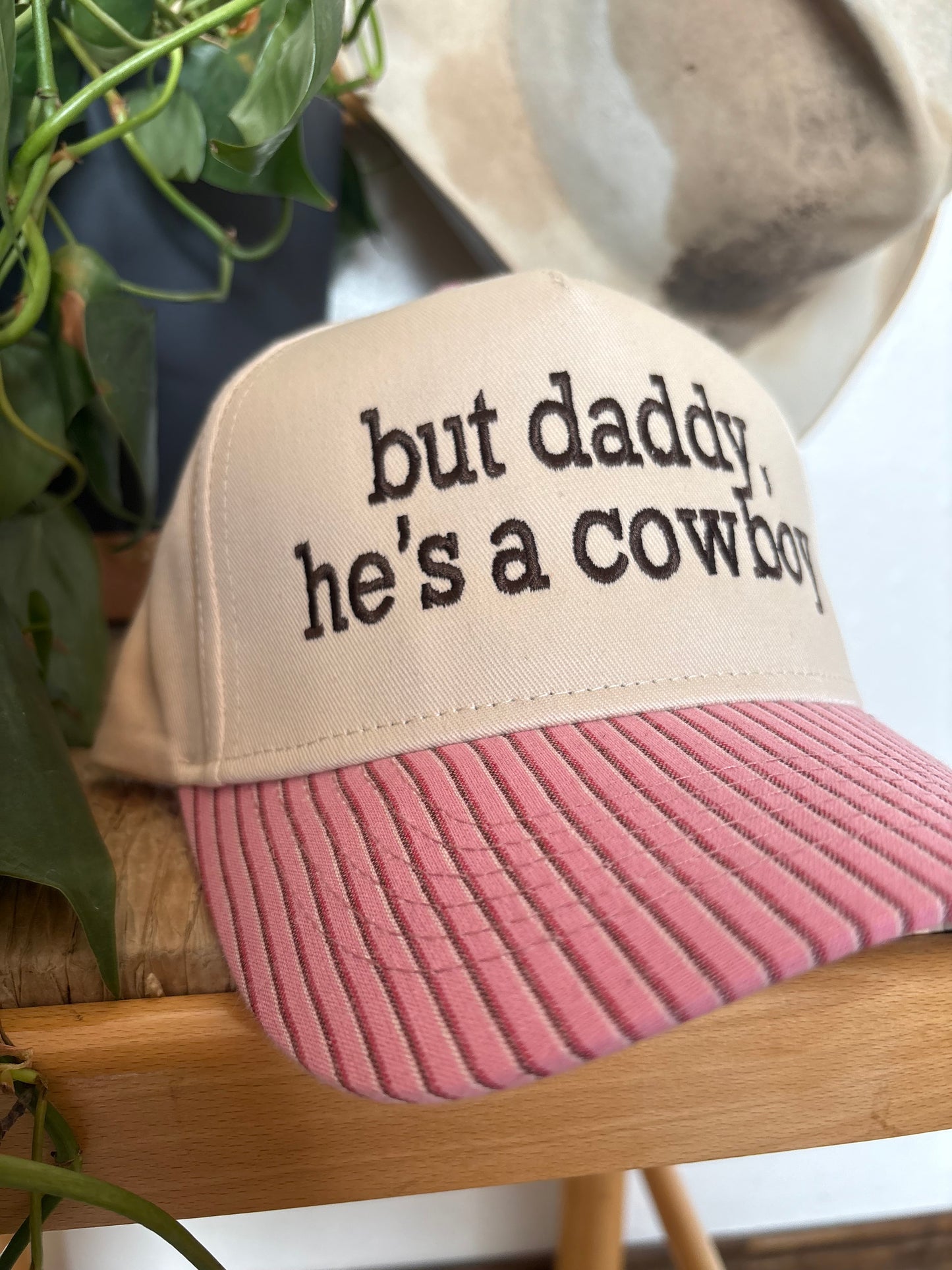 He's a Cowboy Embroidered Trucker Hat
