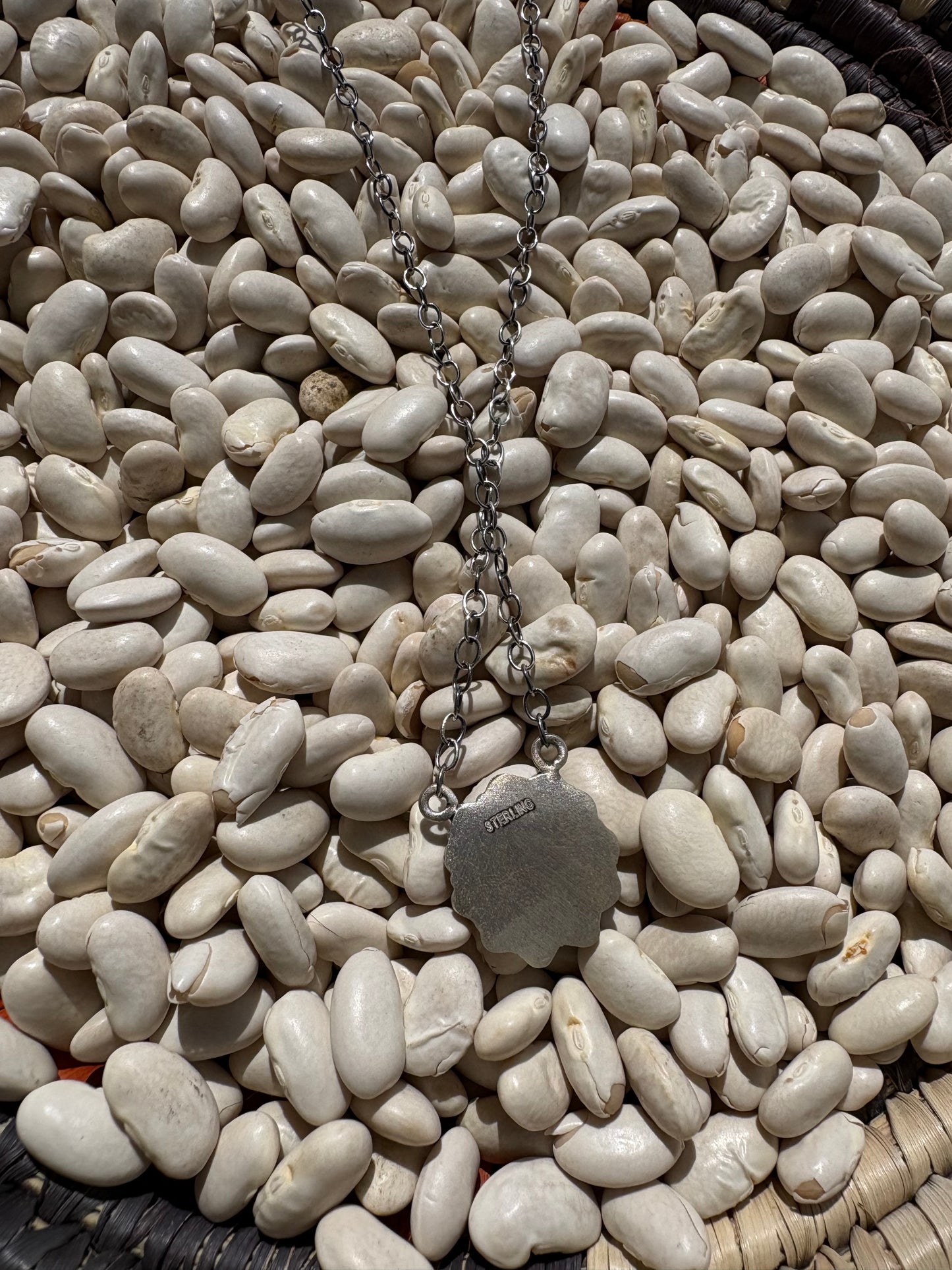 Sterling Silver Concho Necklace