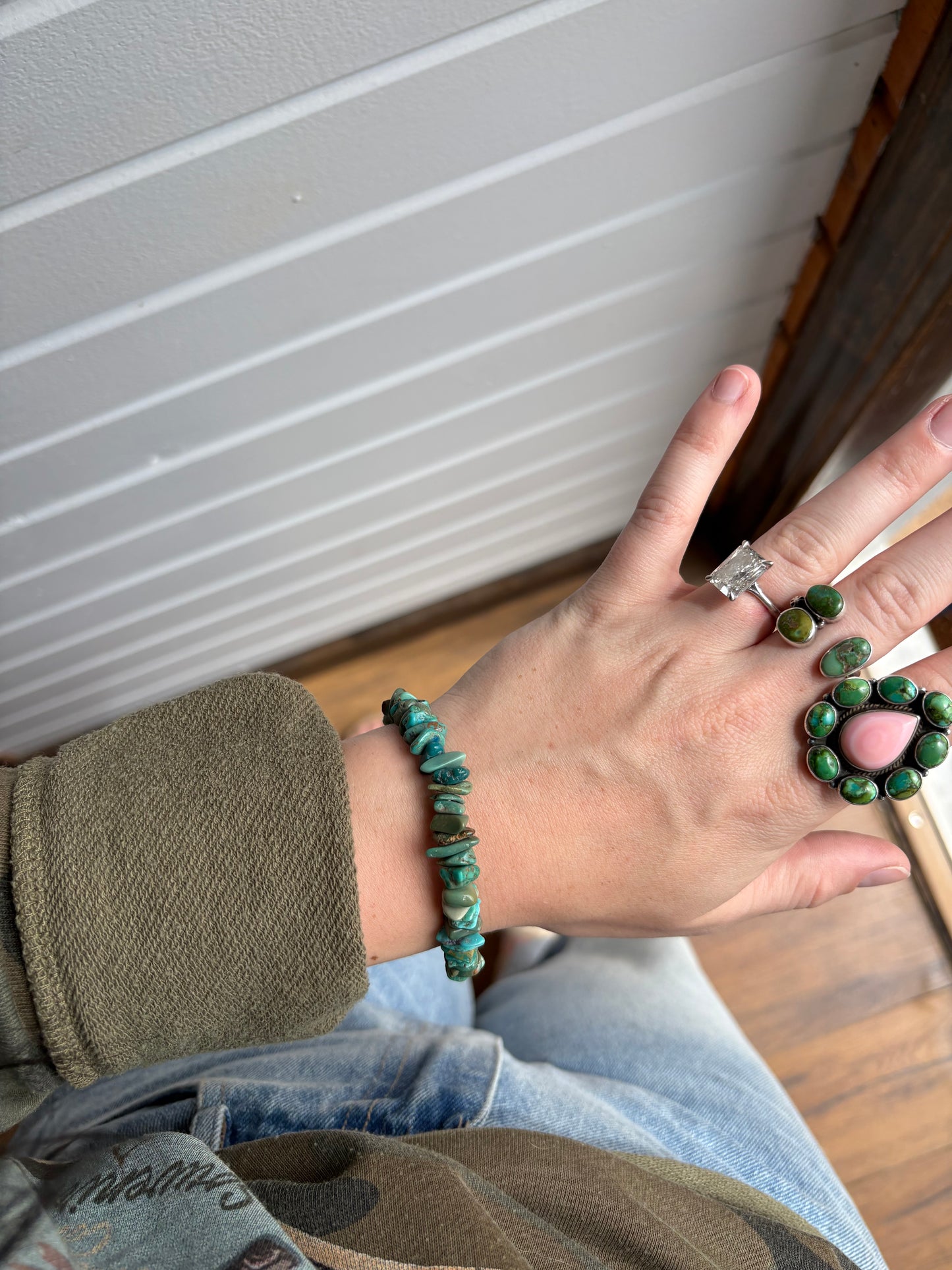 Mini Royston Turquoise Stretchy