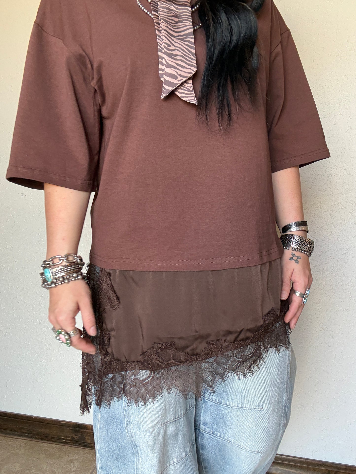 The Bay Pony Oversized Lace Tee