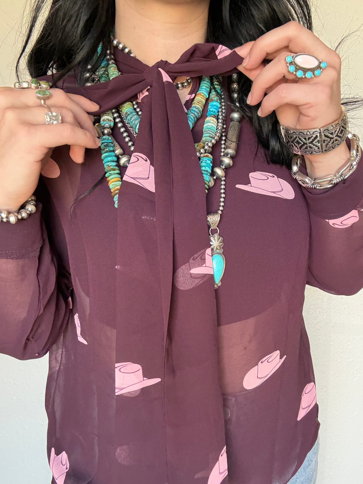 Sheer Hatz Blouse