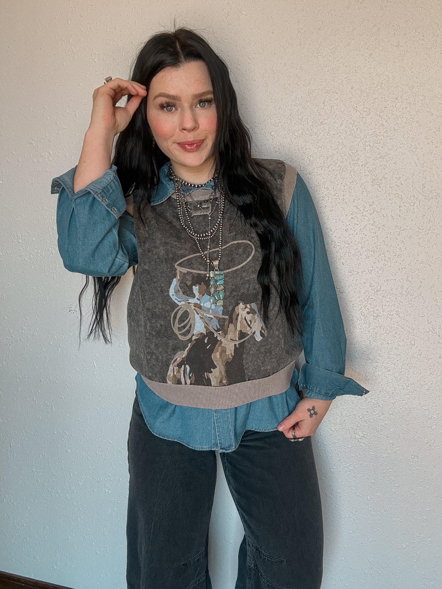 Swing Wide Sweater Vest