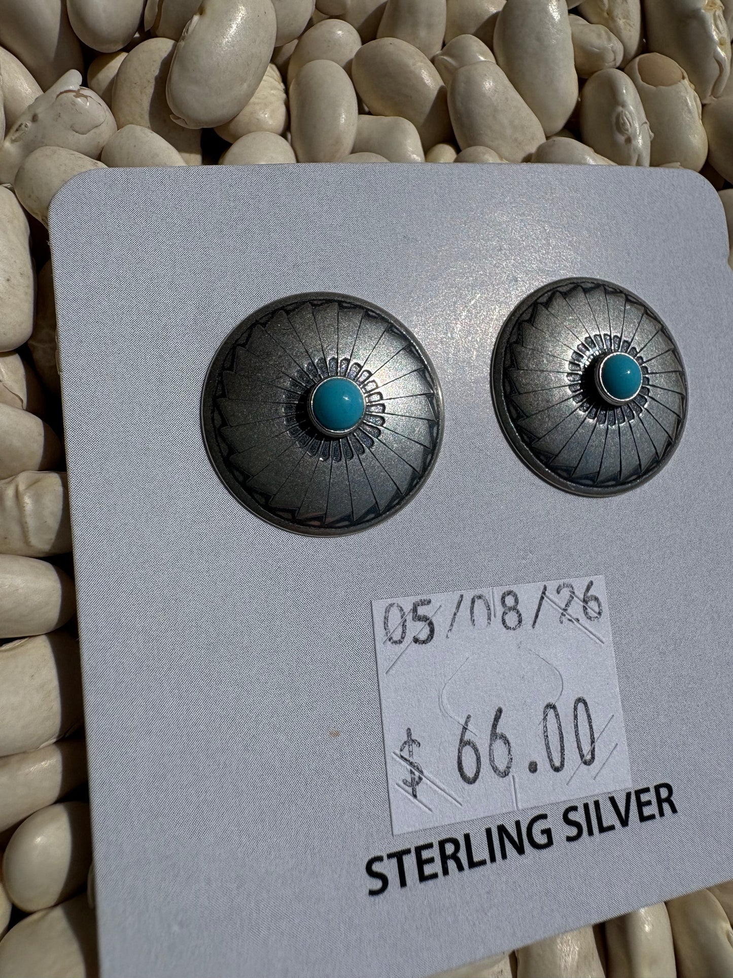 Turquoise Concho Everyday Studs