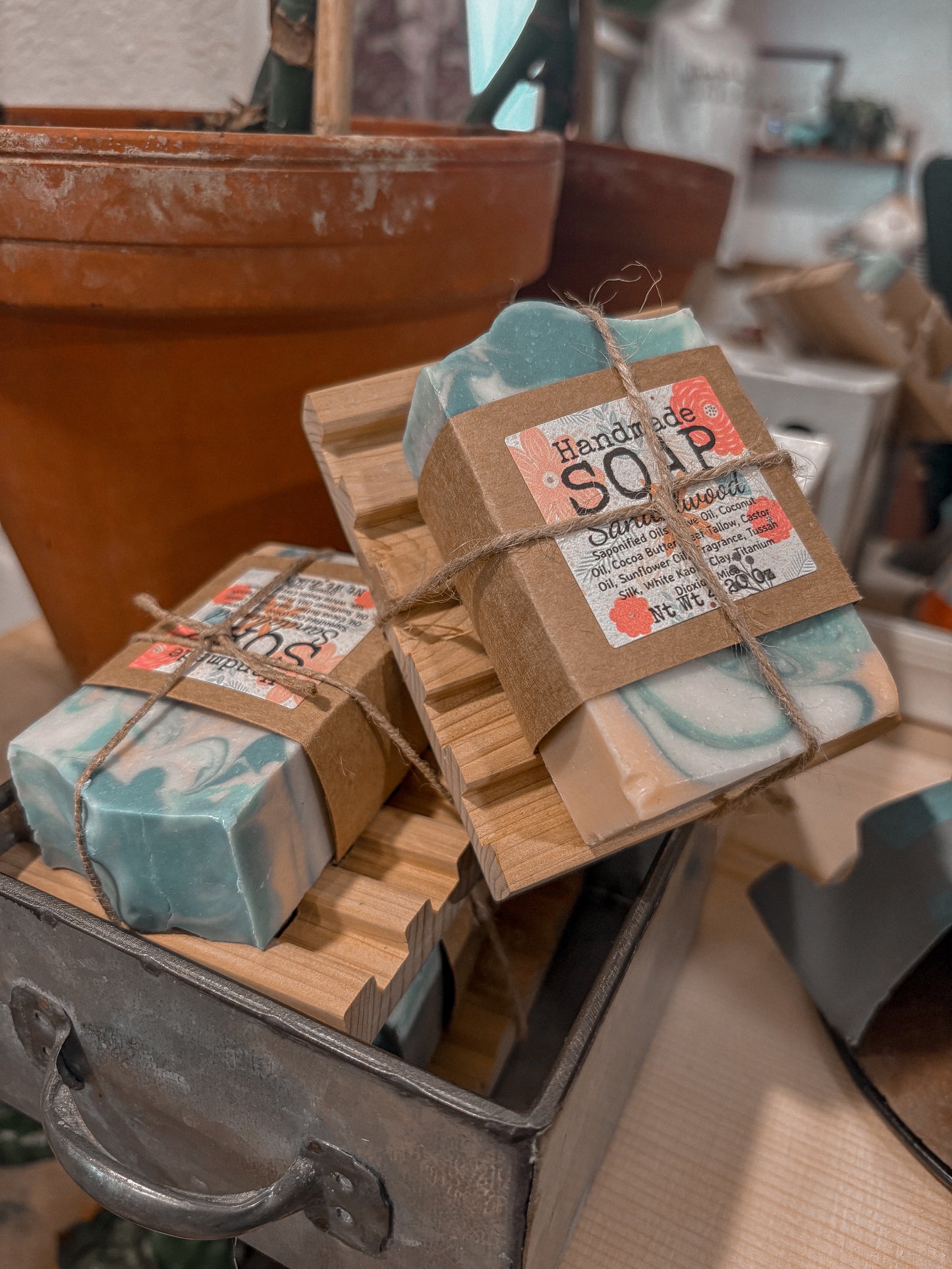 Sandalwood Soap & Dish