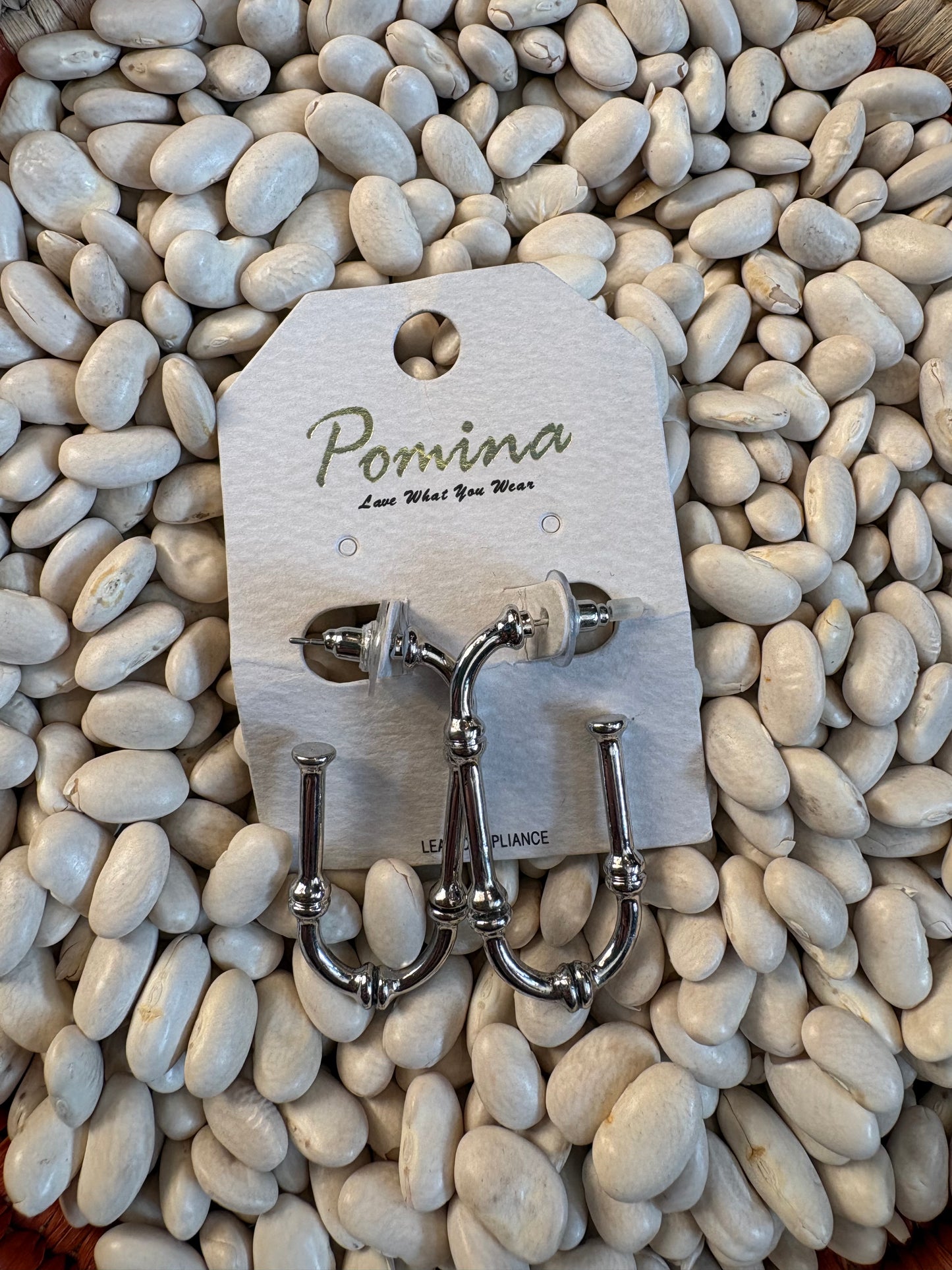 Silver Hanger Hoops