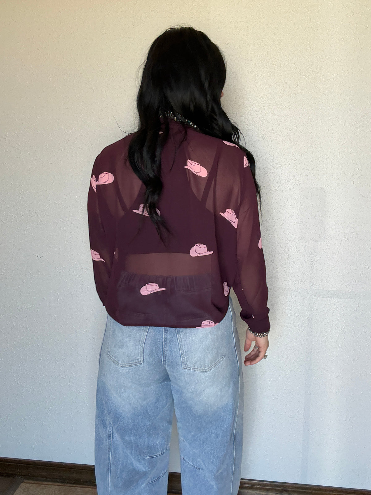 Sheer Hatz Blouse
