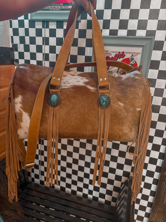 Cowhide Duffle