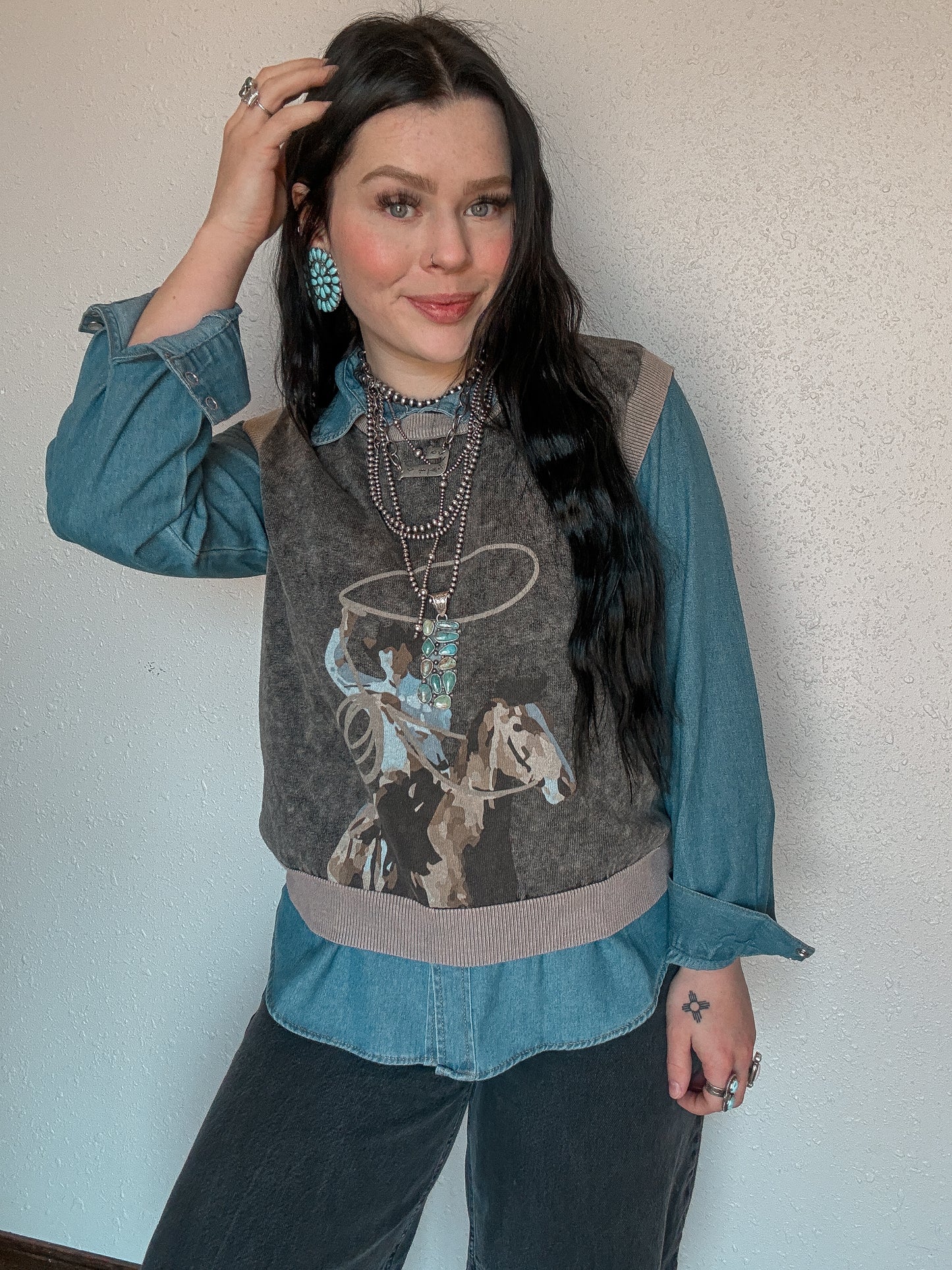 Swing Wide Sweater Vest