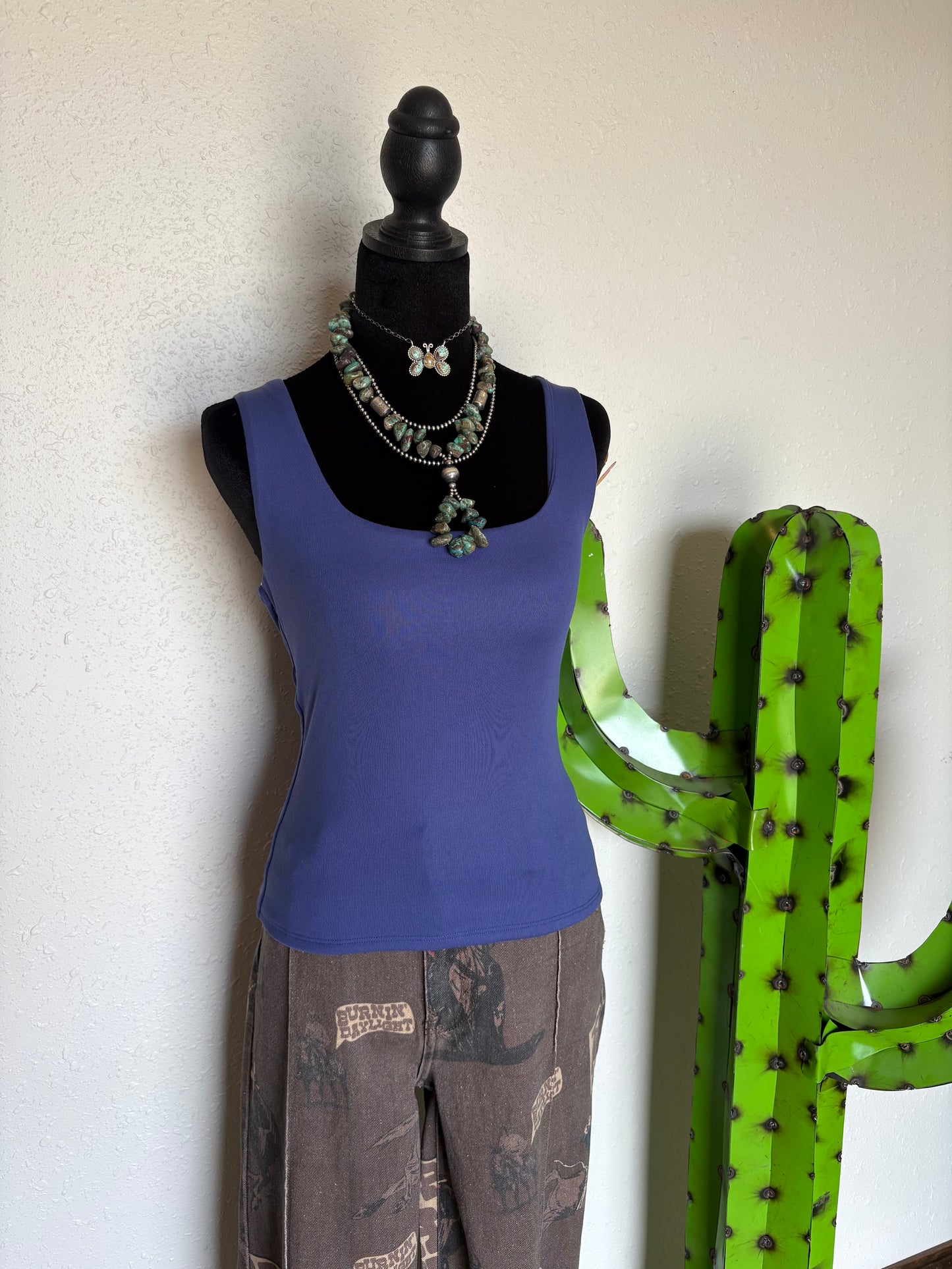 Butter Soft Basic Tank *Paisley Purple