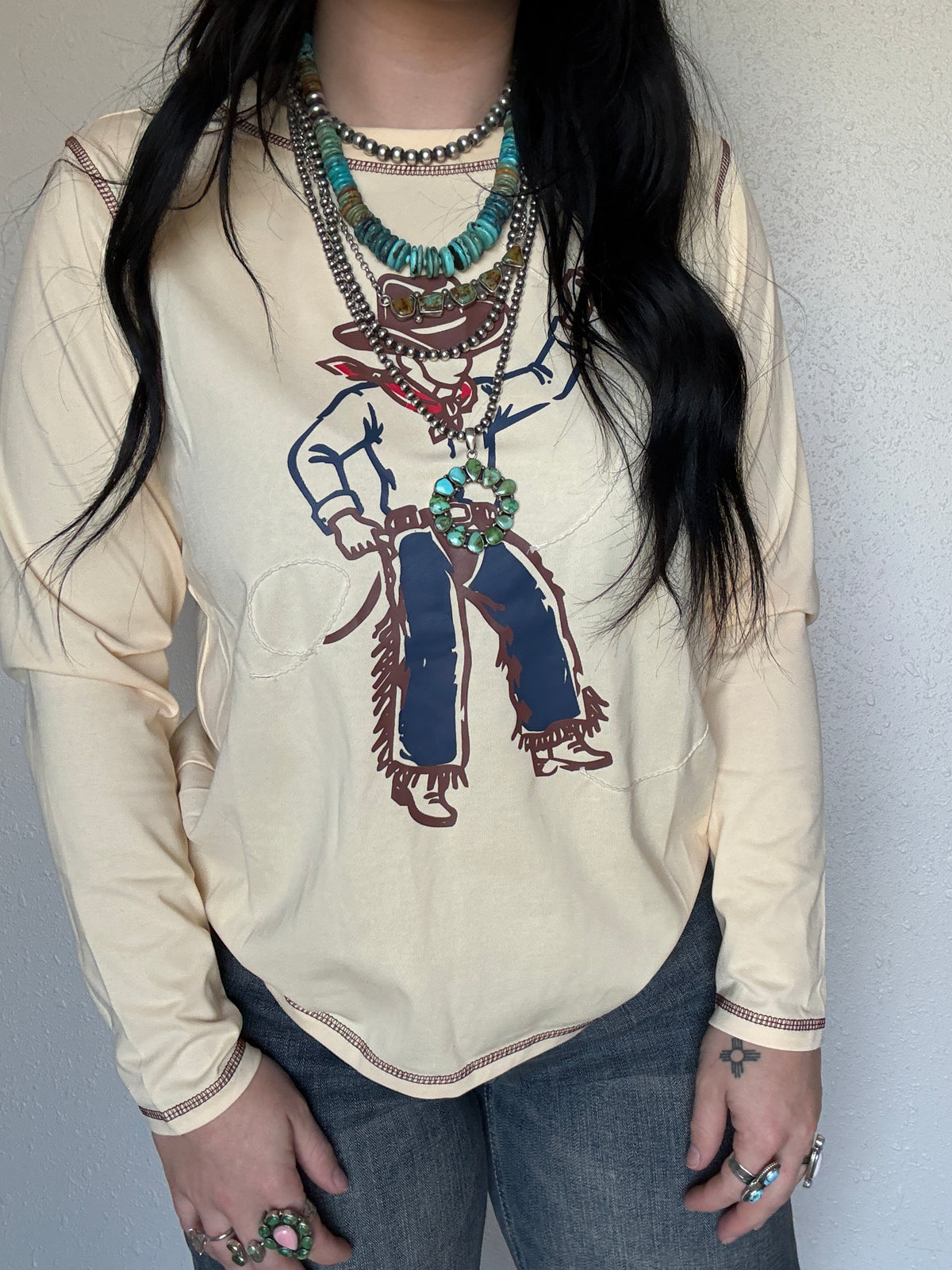 Cowboy Kid Printed Long Sleeve Top