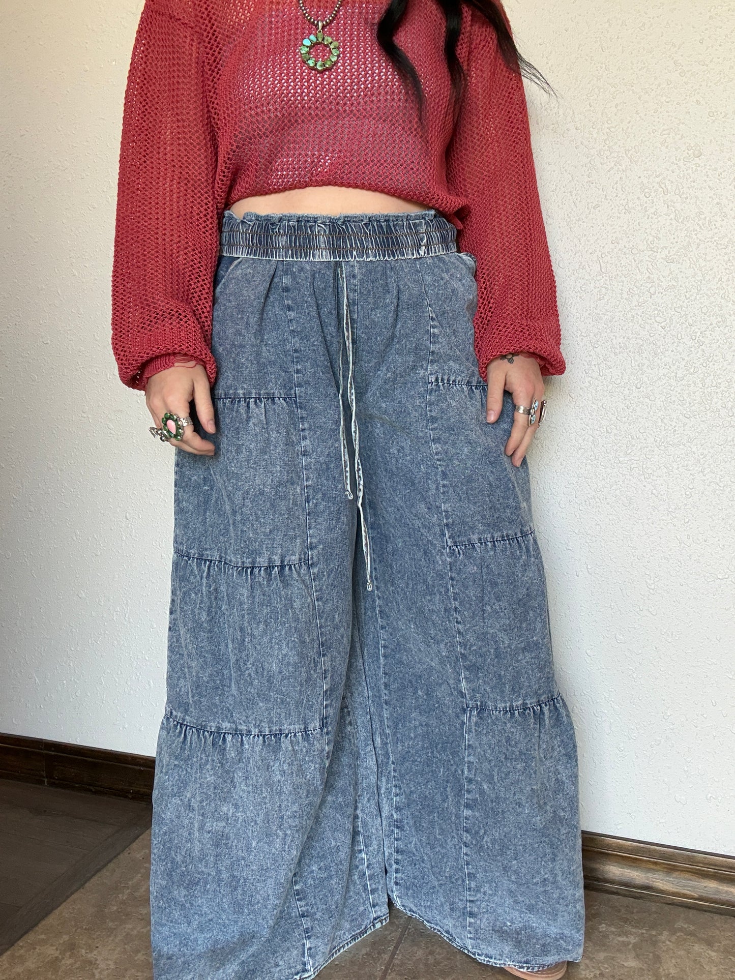 The Bubble Bronco Denim *Dark Wash
