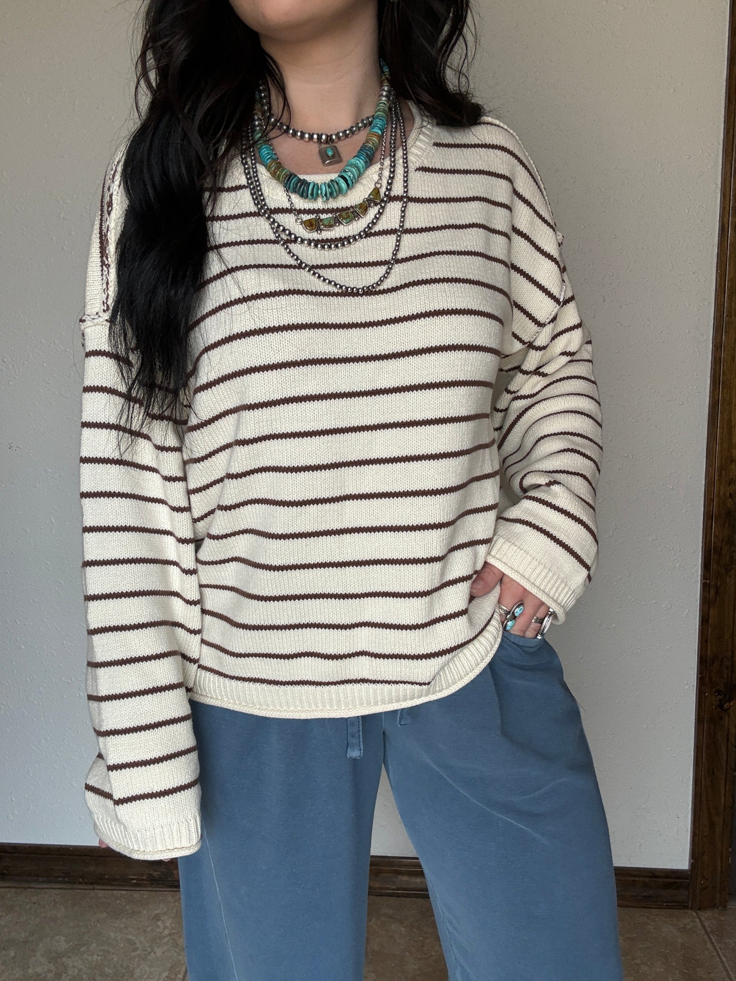 The Carmel Stripe Sweater