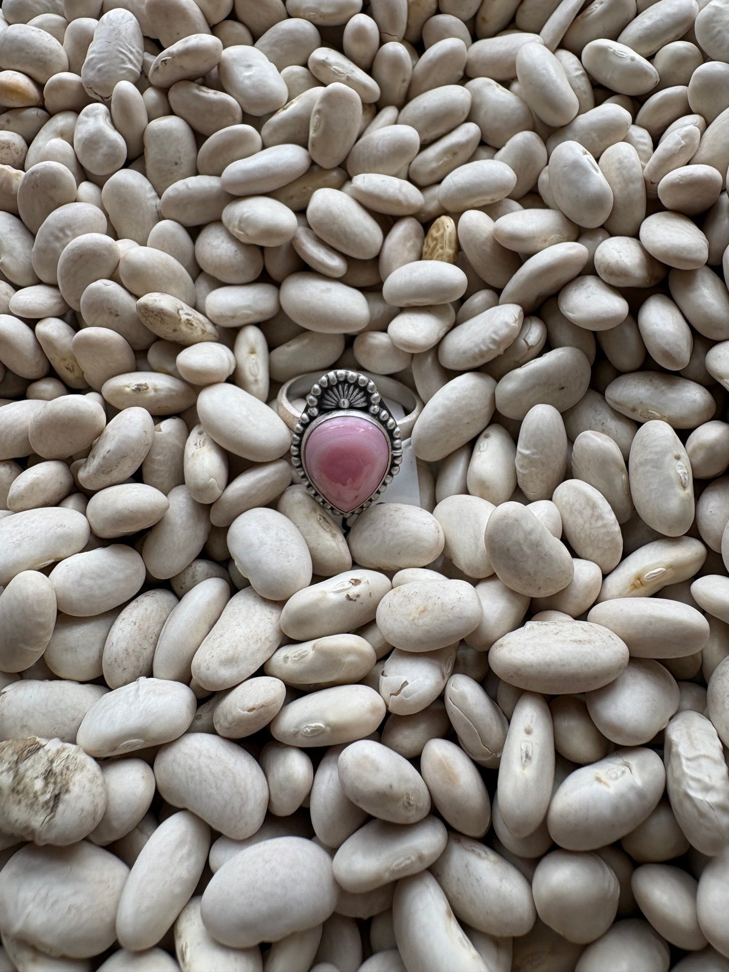 Pink Conch Adjustable Ring