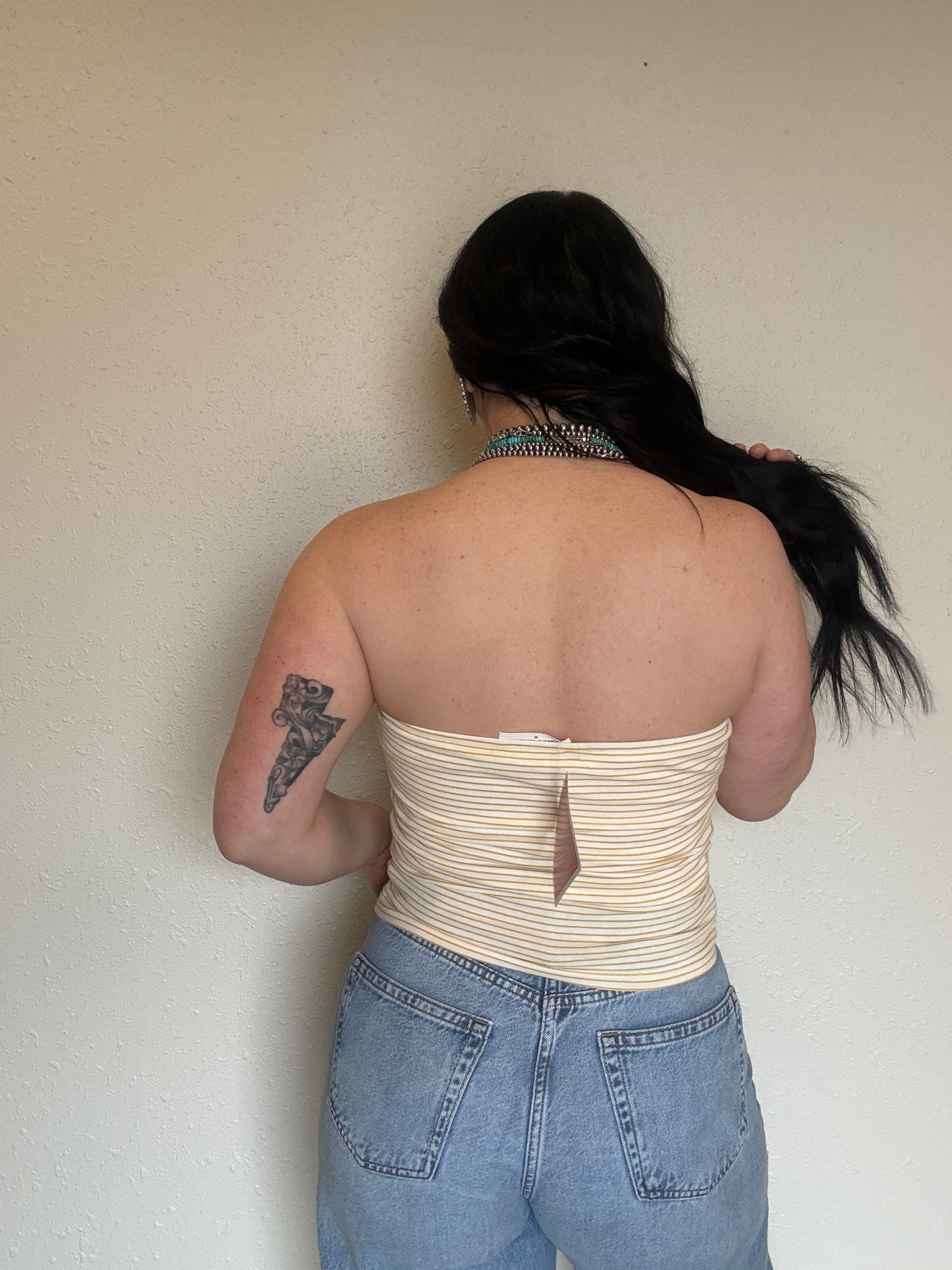 Flag Tube Top *Yellow