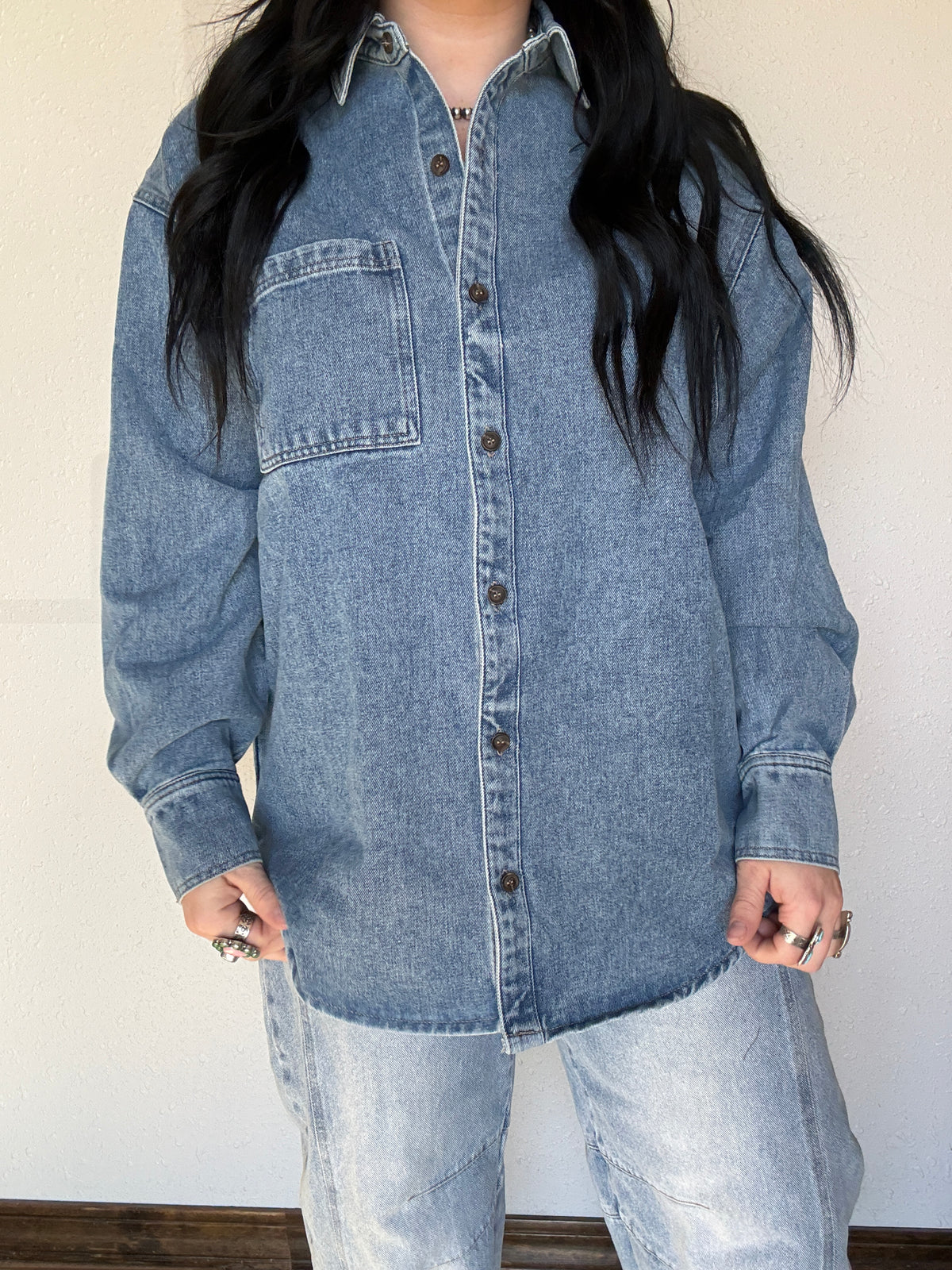 The Daily Denim Long Sleeve