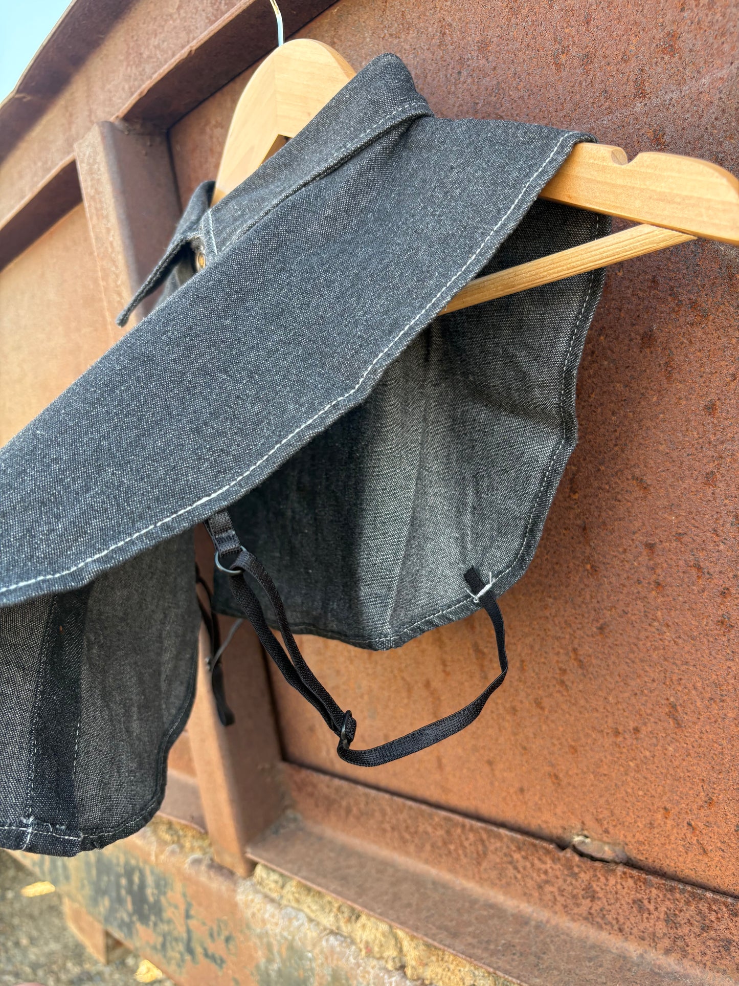 Collared Top *Black Denim
