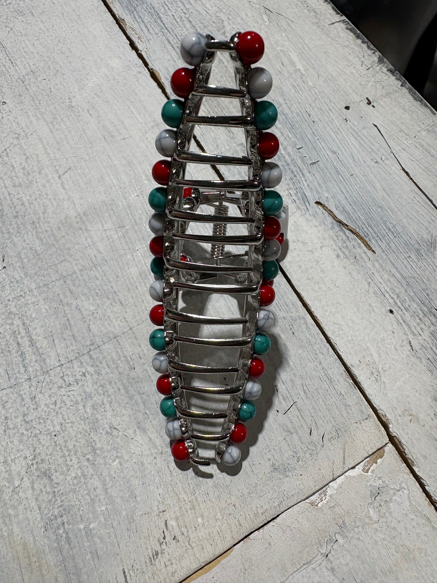Red White & Blue Claw Clip