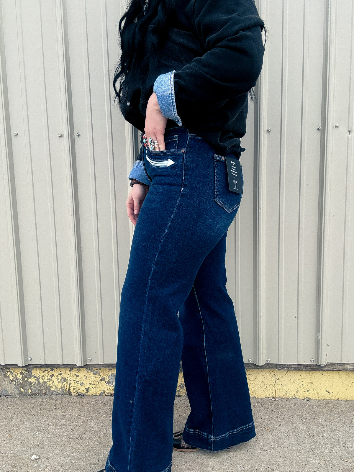 Dark Wash Arrow Denim