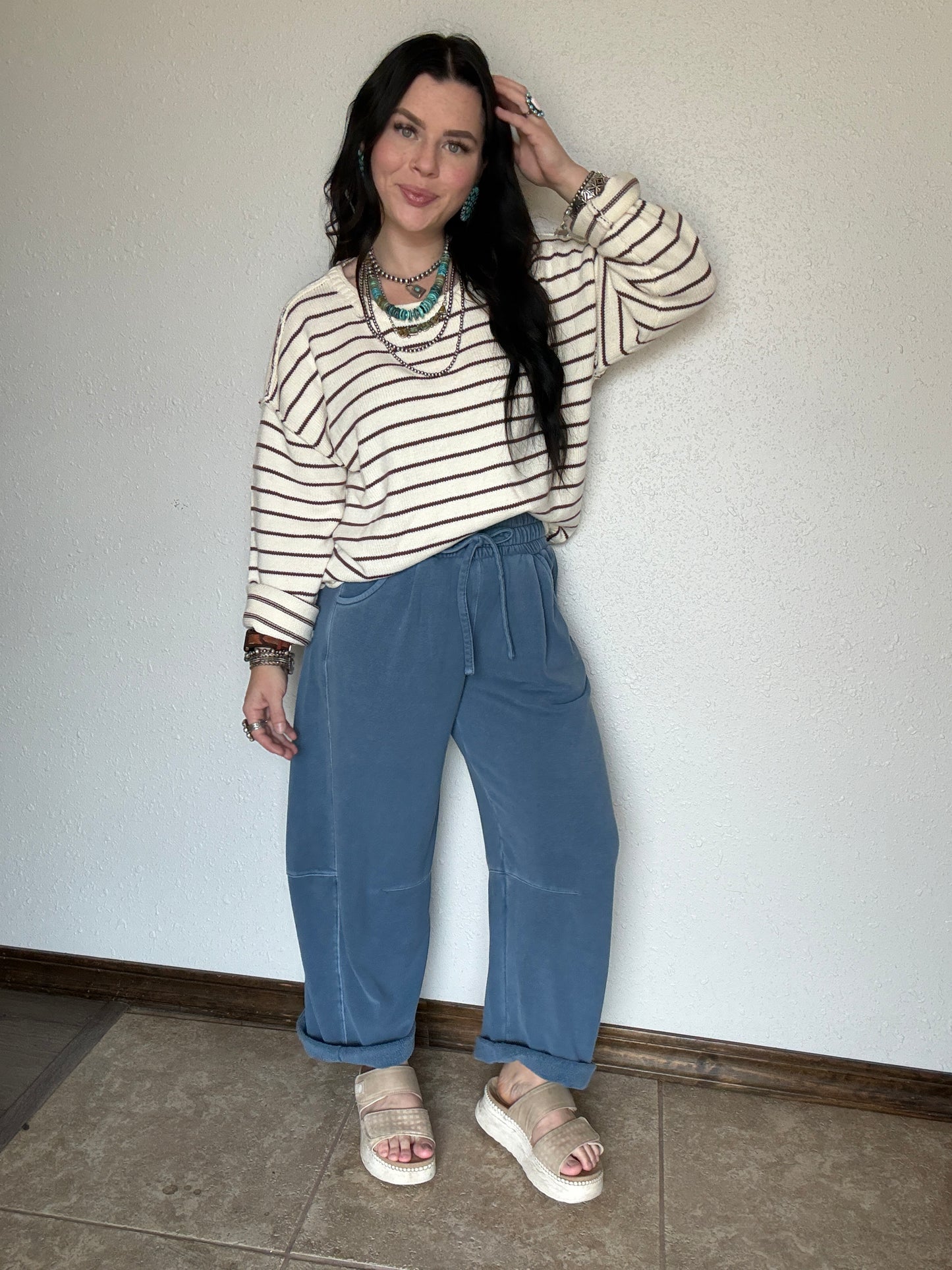 The Blue Cowboy Barrel Sweatpant