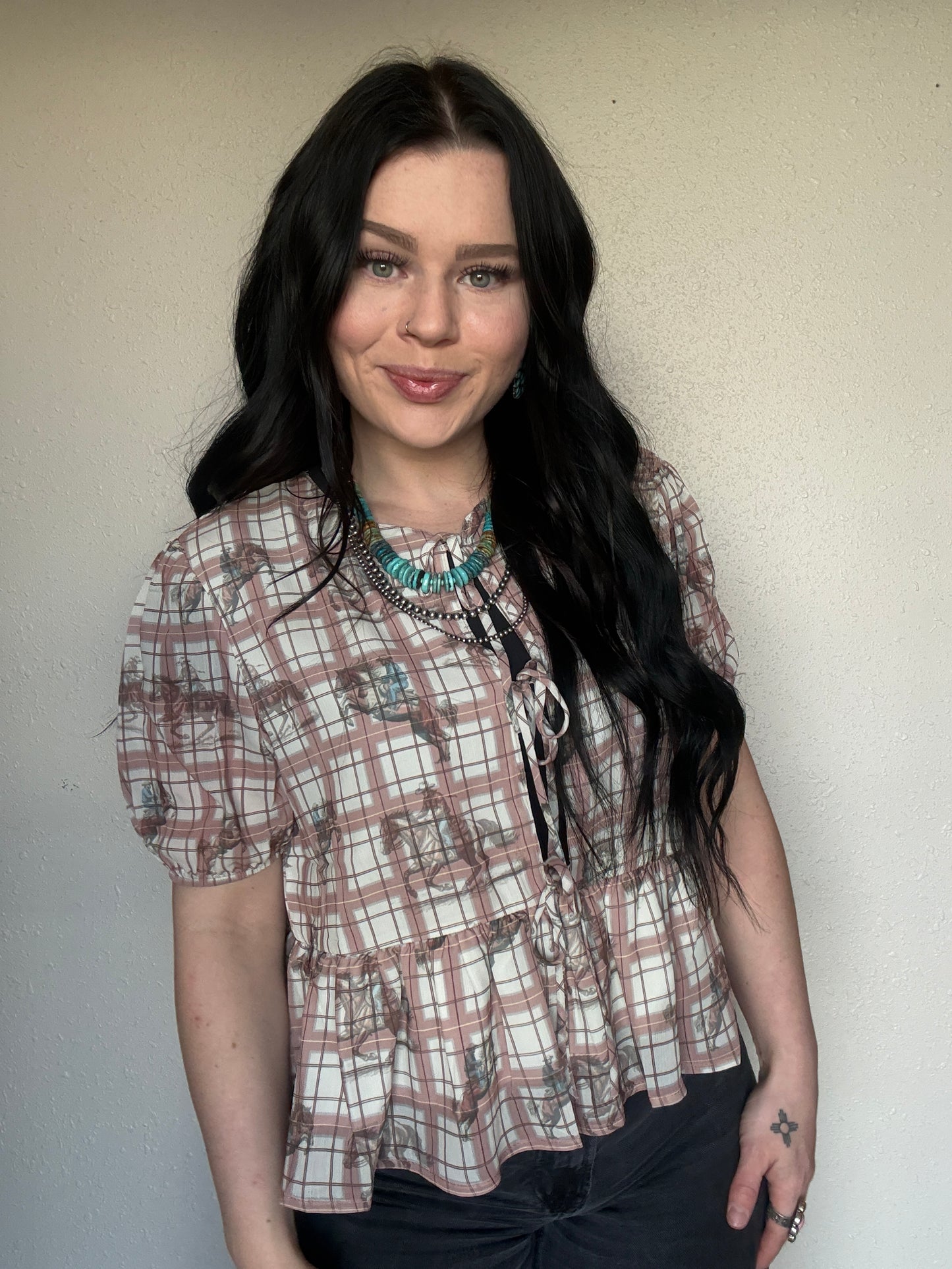 The Cowboy Gingham Top
