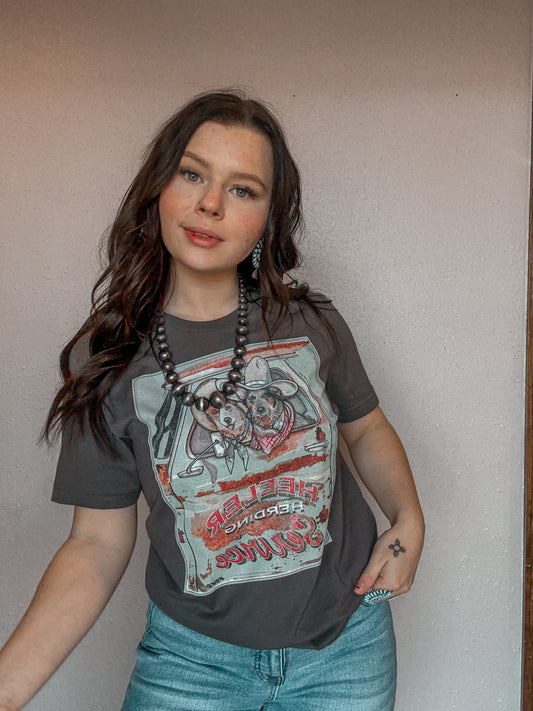 XOXO Art Heeler Herding Service Tee