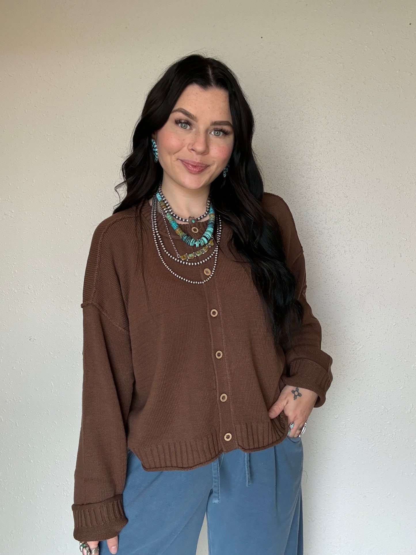 The Bay Pony Button Up Knit
