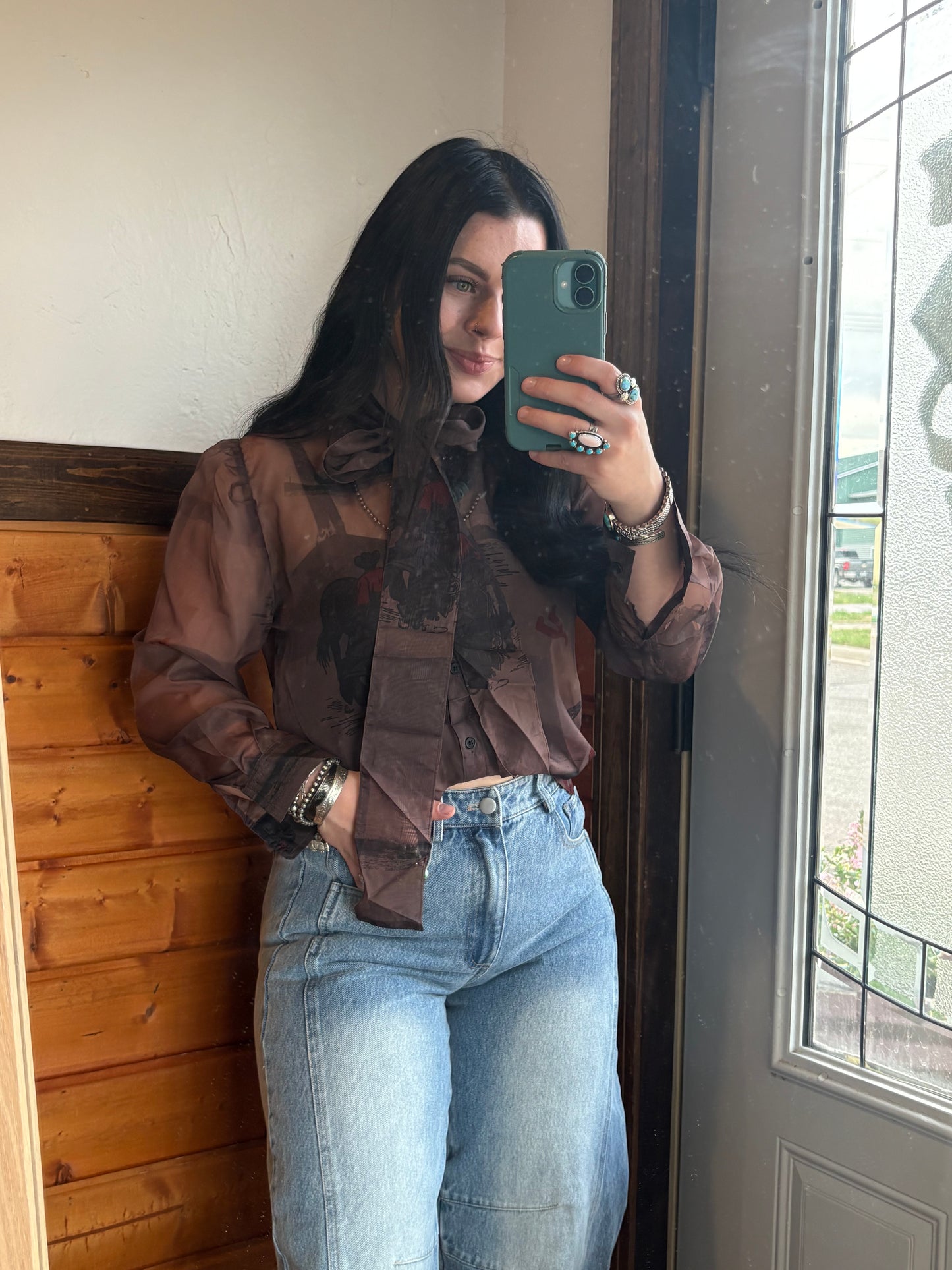 The Ranch Help Tie Blouse