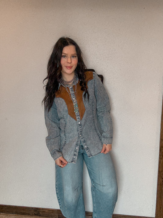 The Vintage Cowboy Button Up