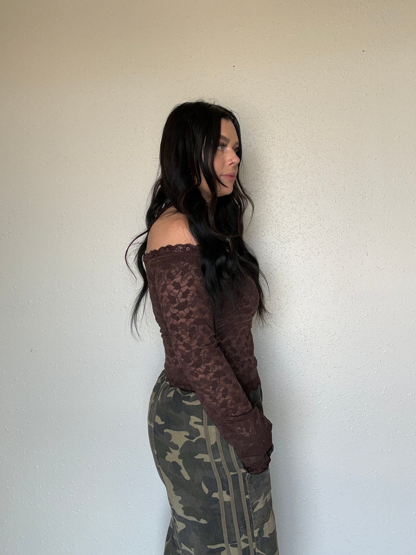 The Mel Off The Shoulder Lace Top