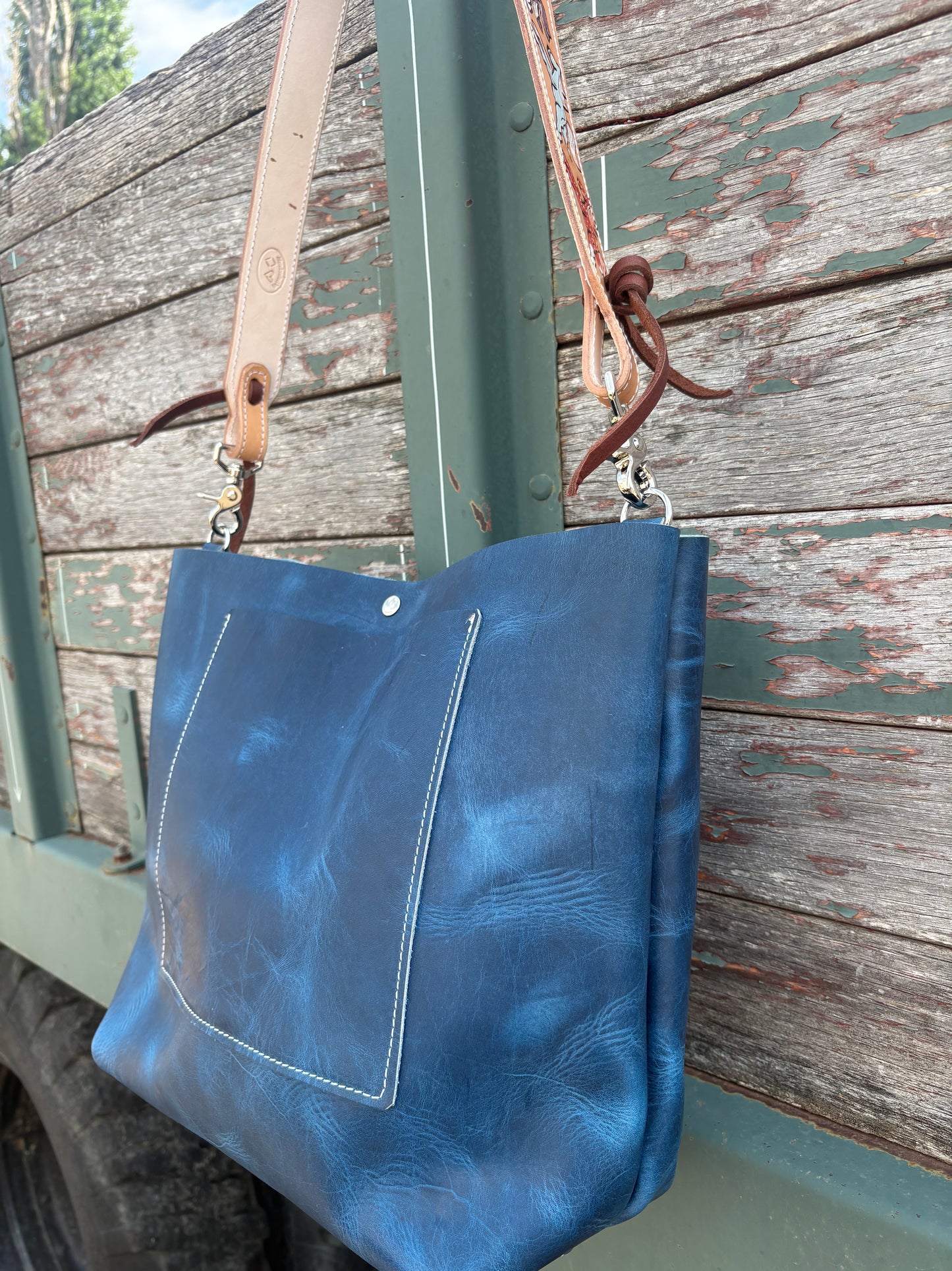 Wild Ponies Tote Bag *Blue