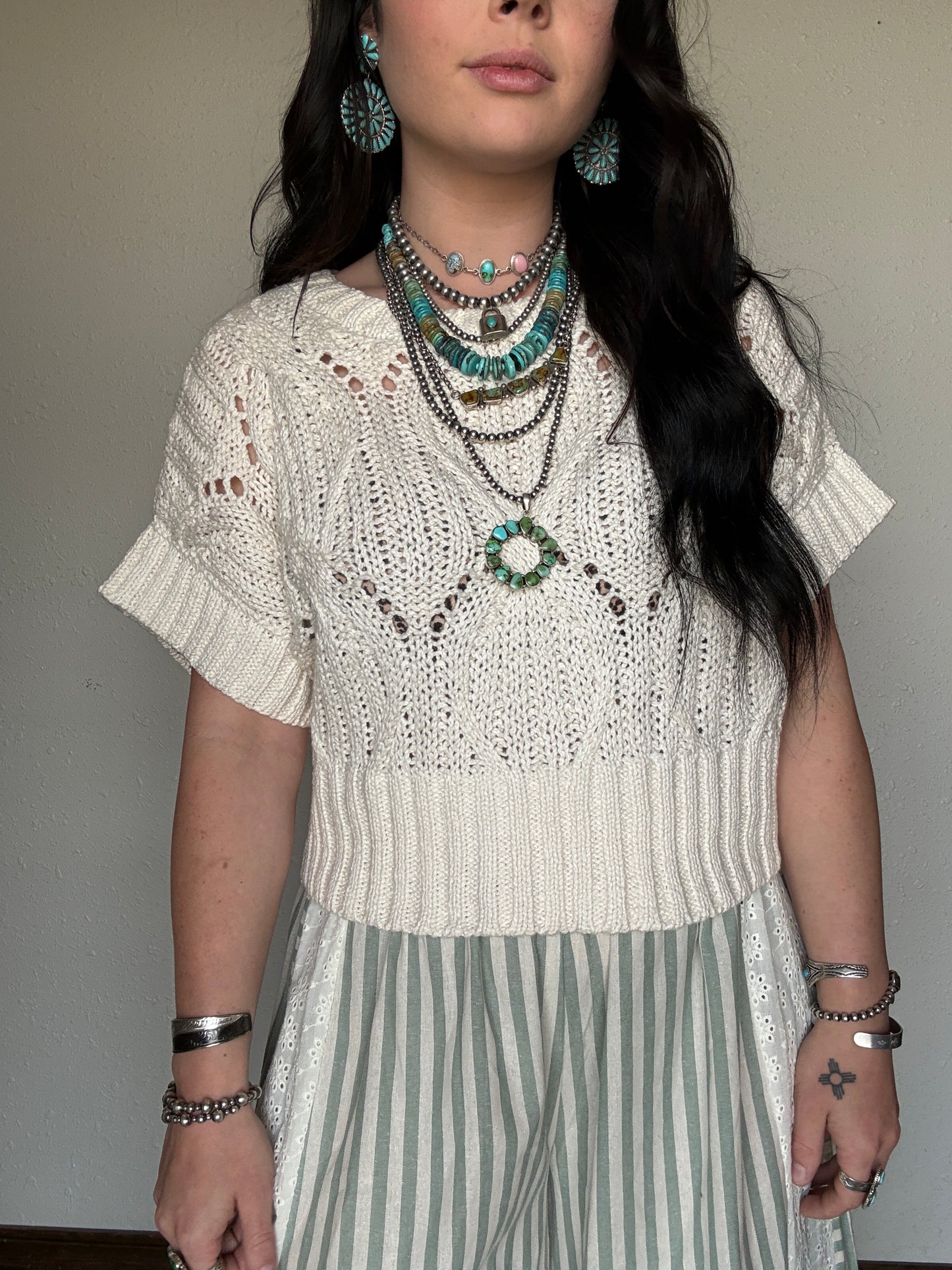 The Missy Crochet Top *Cream