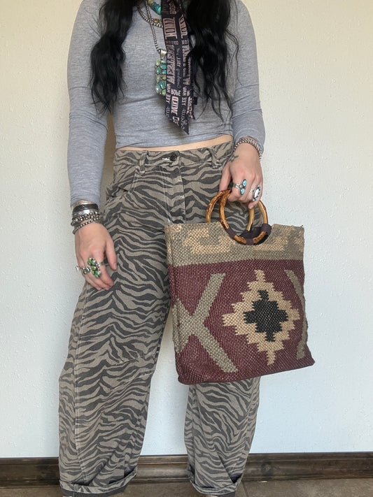 Desert Loom Wristlet Tote Bag