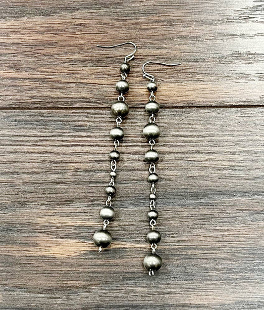 Rosary Bead Earrings
