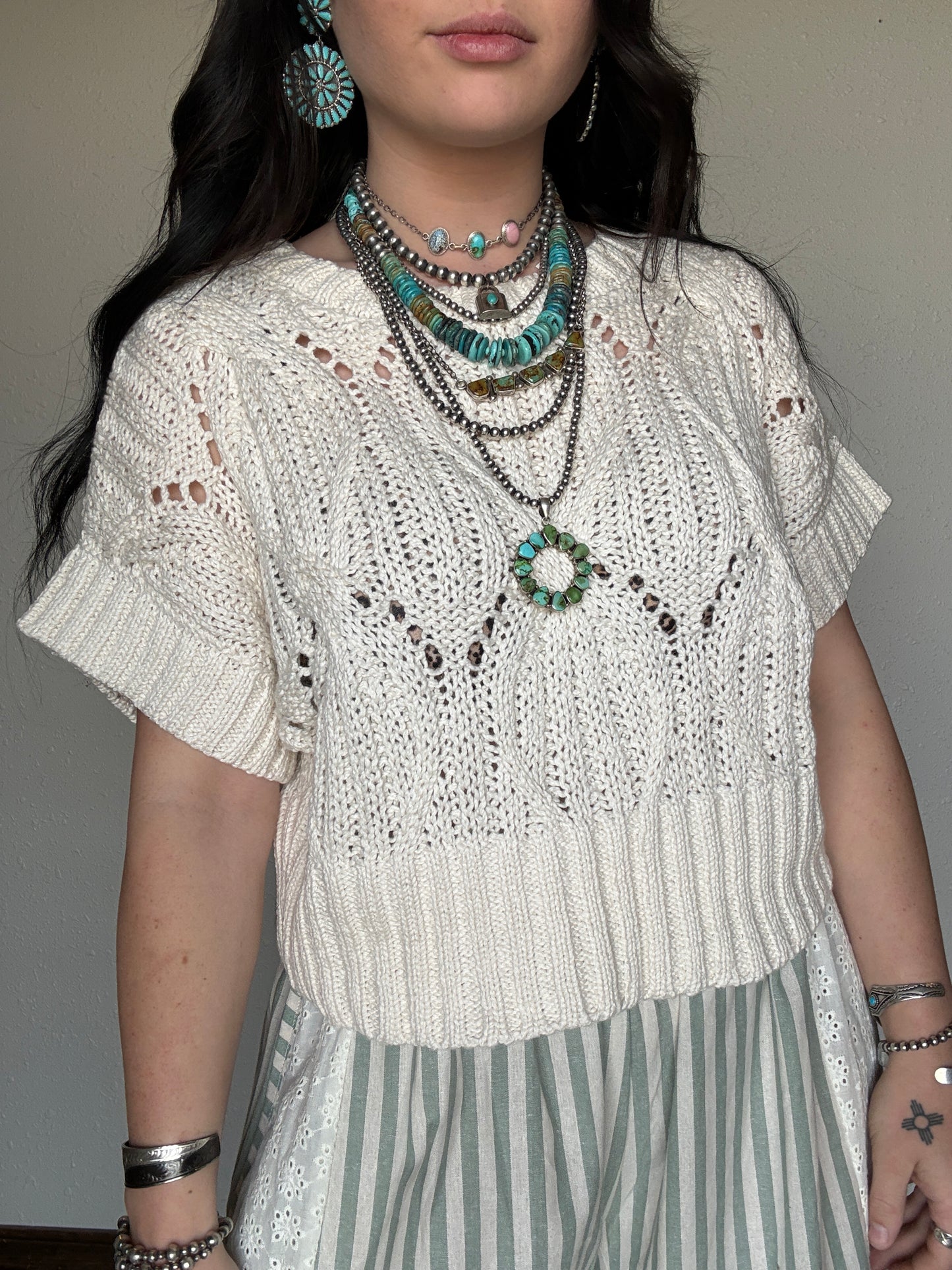 The Missy Crochet Top *Cream