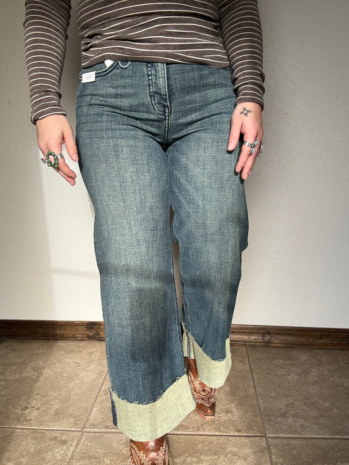 INSEAM TRANSFORM HIGH RISE TUMMY CONTROL VINTAGE WIDE LEG JEANS