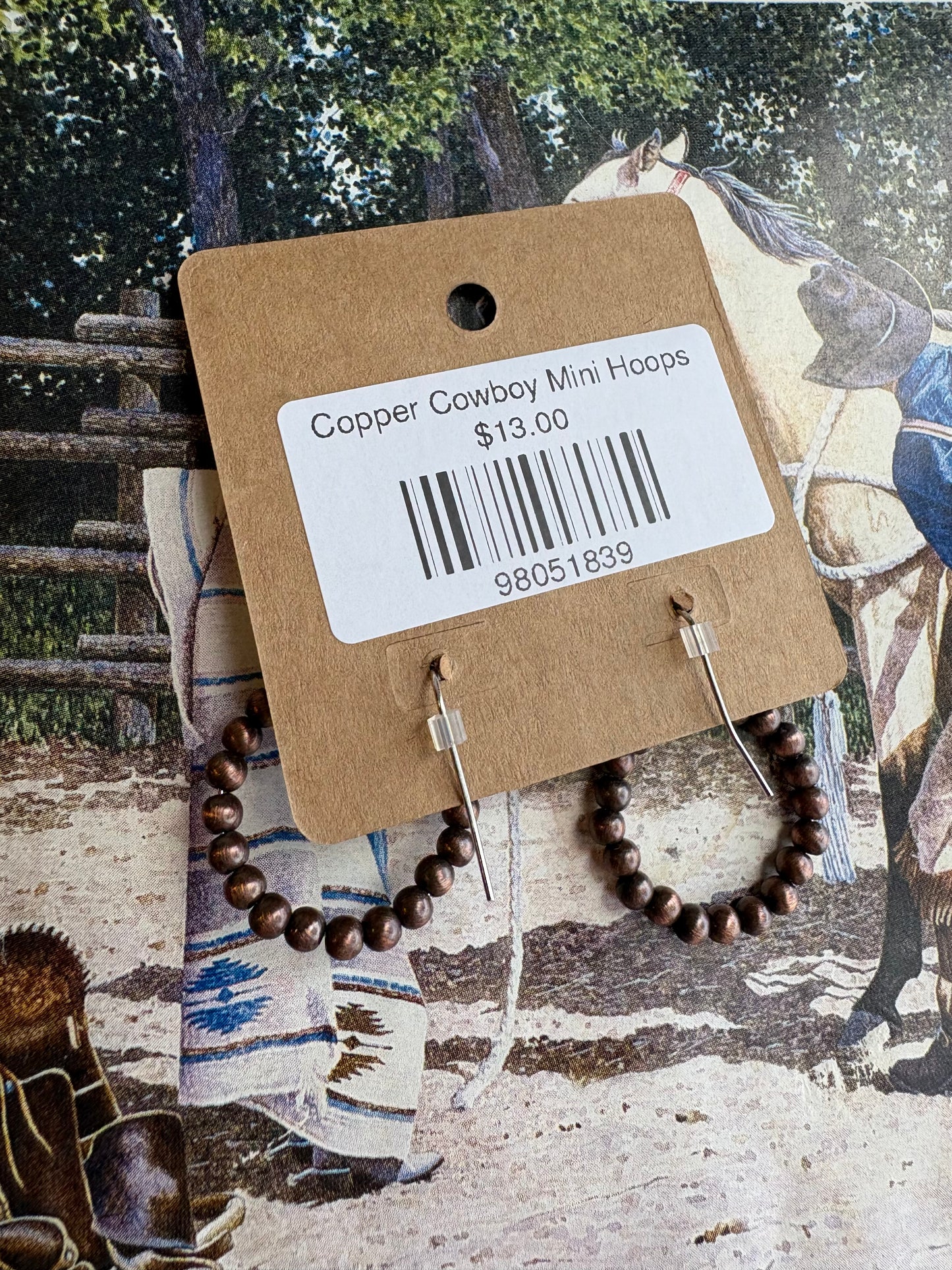 Mini Copper Cowboy Hoops