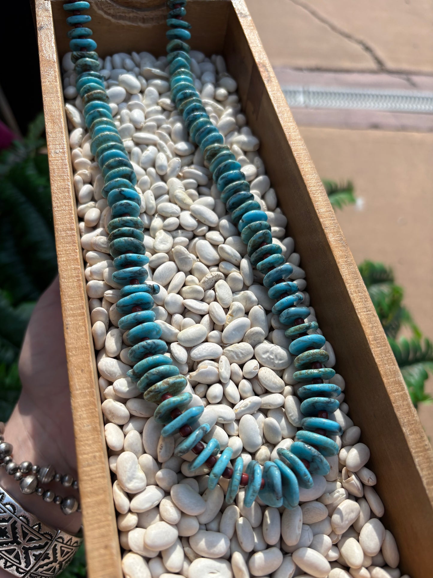 Chunky Faux Turquoise Necklace *Blue Turquoise
