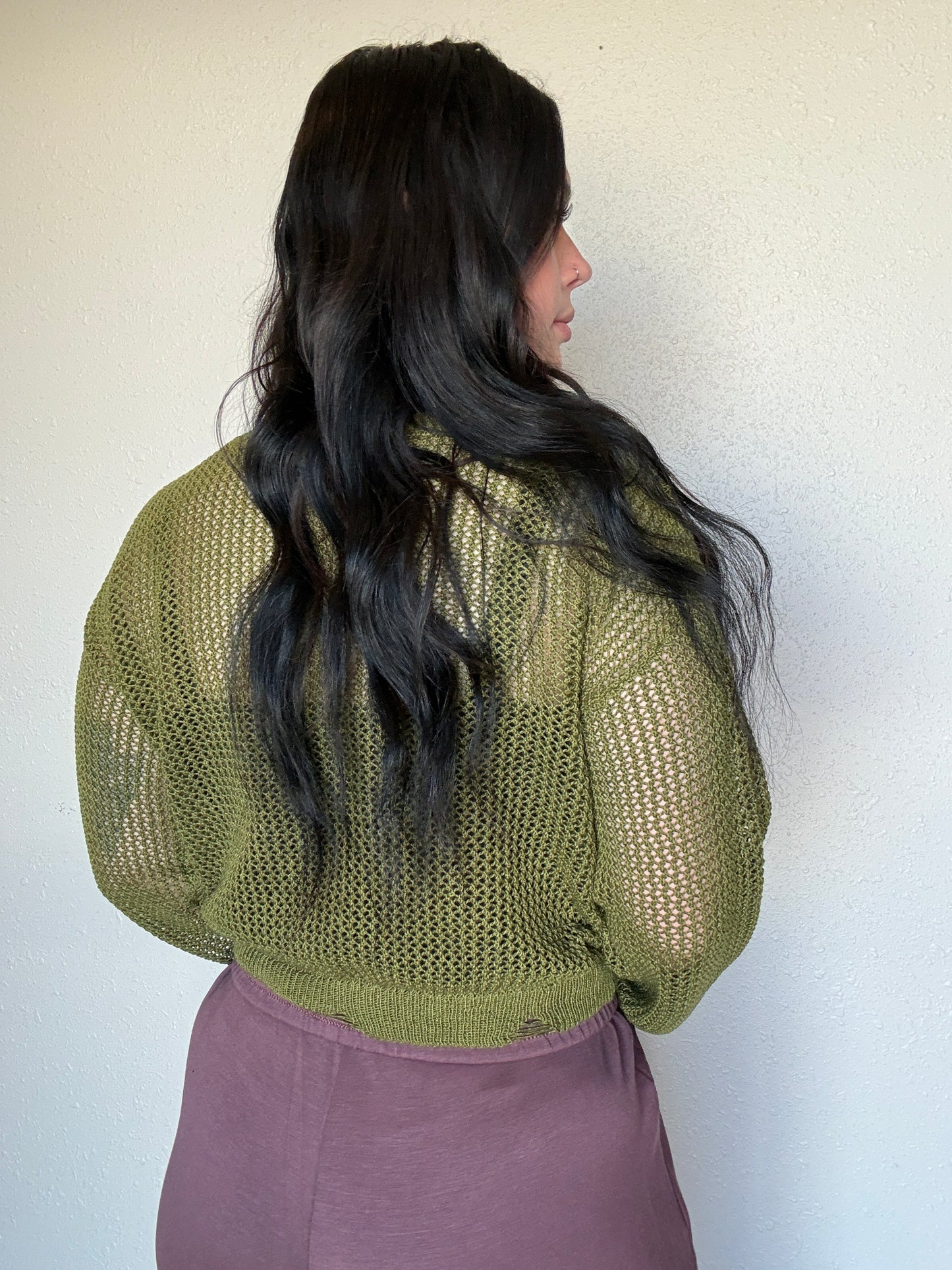 The Star Spangled Long Sleeve Knit *Olive