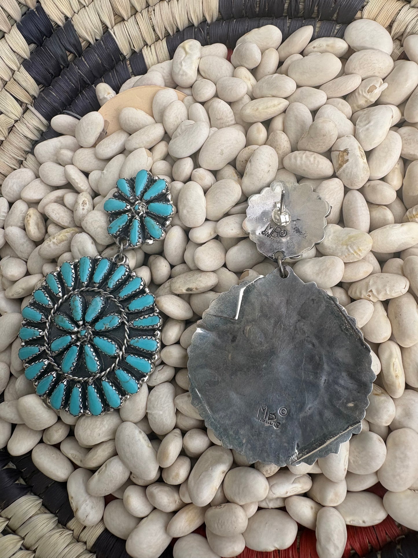 Large Native Made Cluster Dangles by Mary Benally
