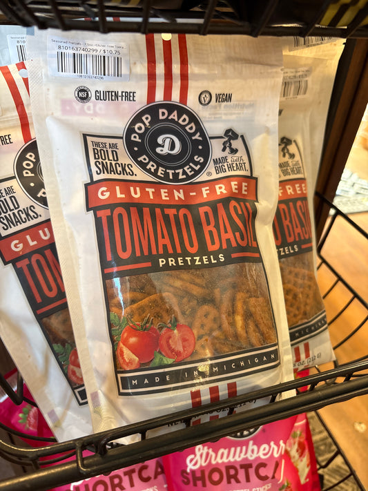 Seasoned Pretzels - 7.5oz - Gluten Free Tomato Basil