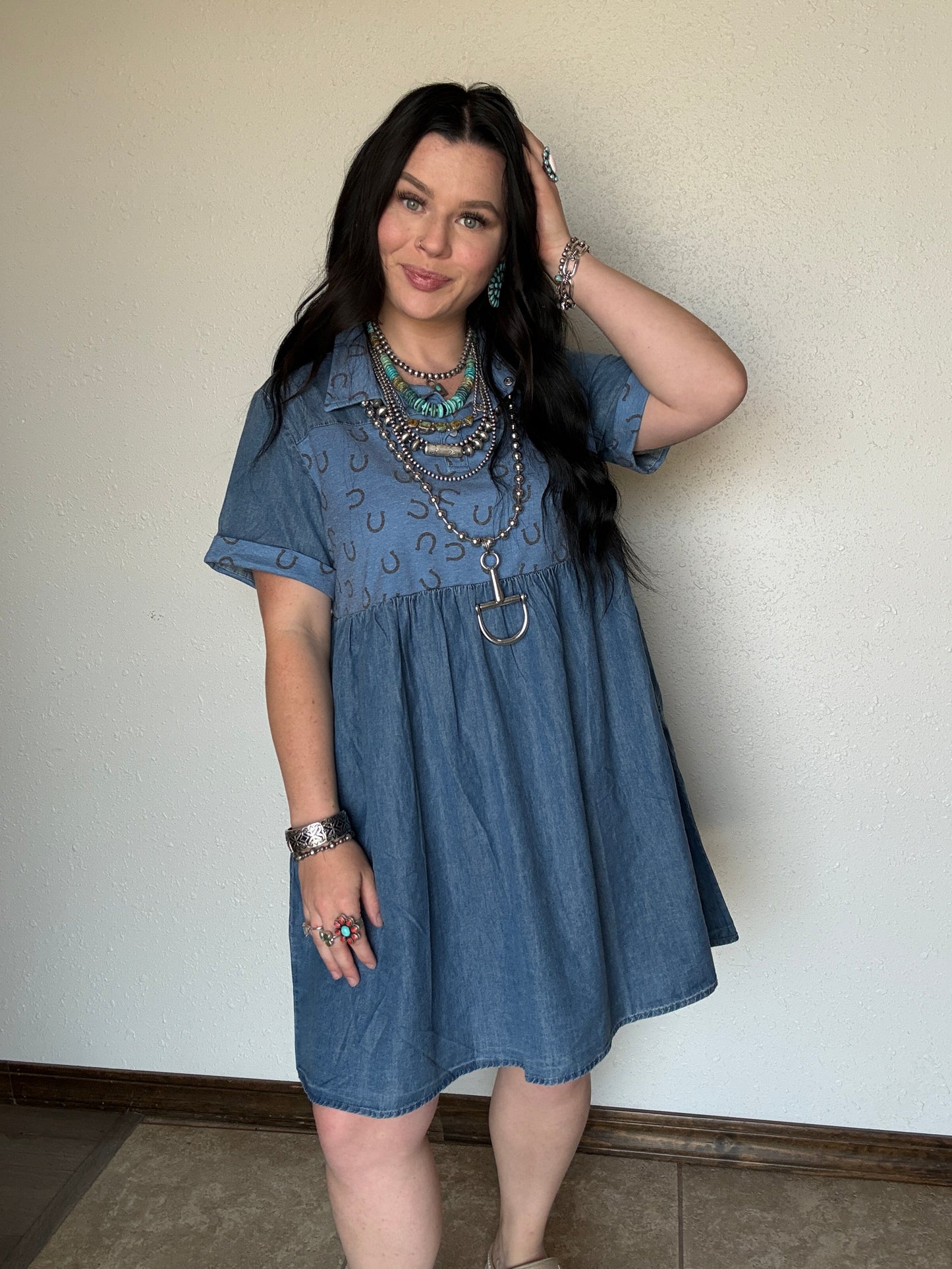 Hot Too Trot Denim Dress