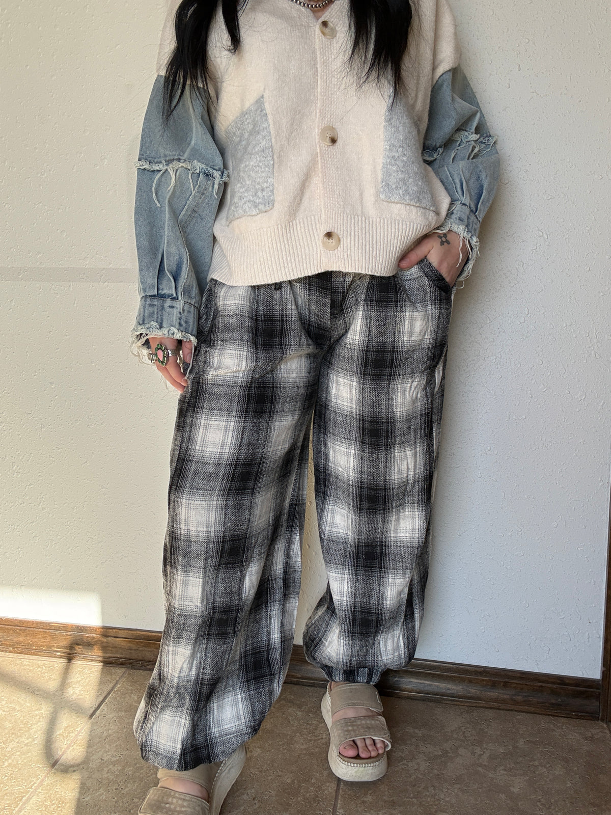 The Megs Plaid Jogger