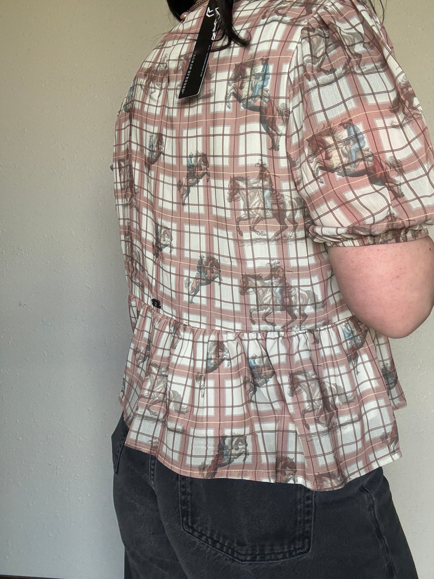 The Cowboy Gingham Top