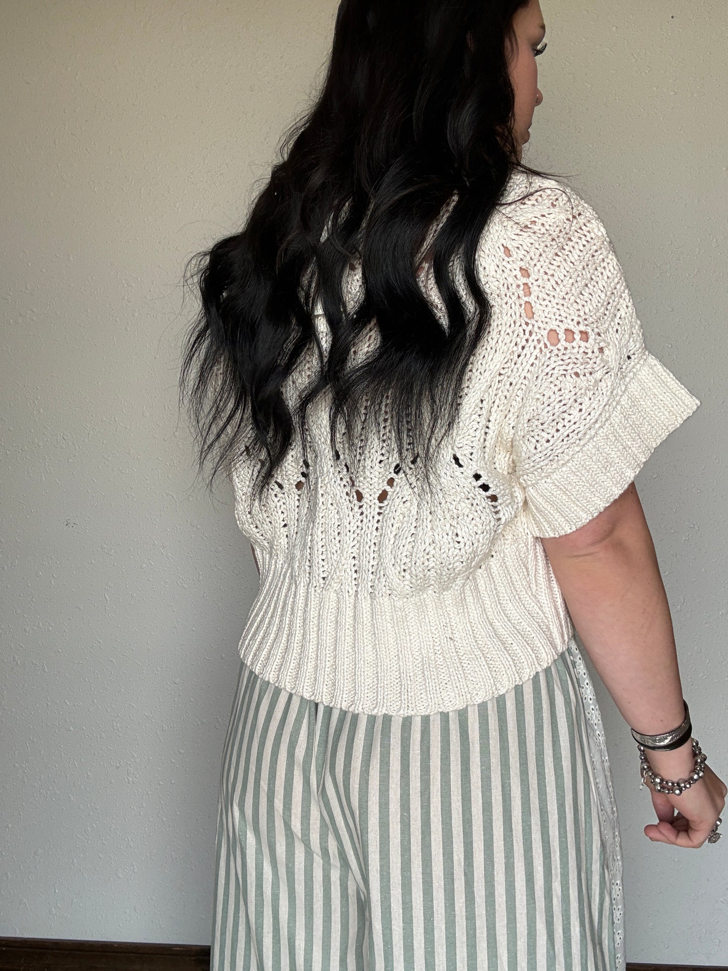 The Missy Crochet Top *Cream